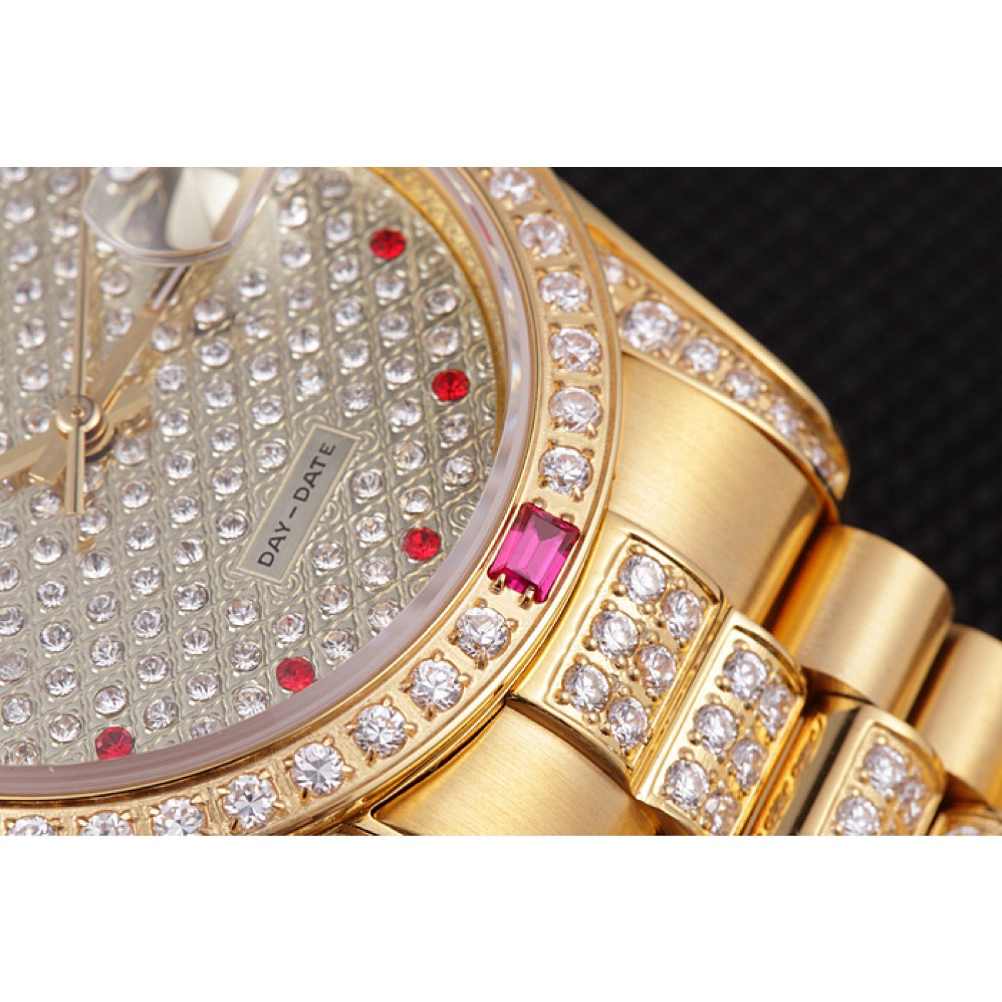 MiroTime Swiss Rolex Day-Date Diamonds Yellow Gold-srl184 621614