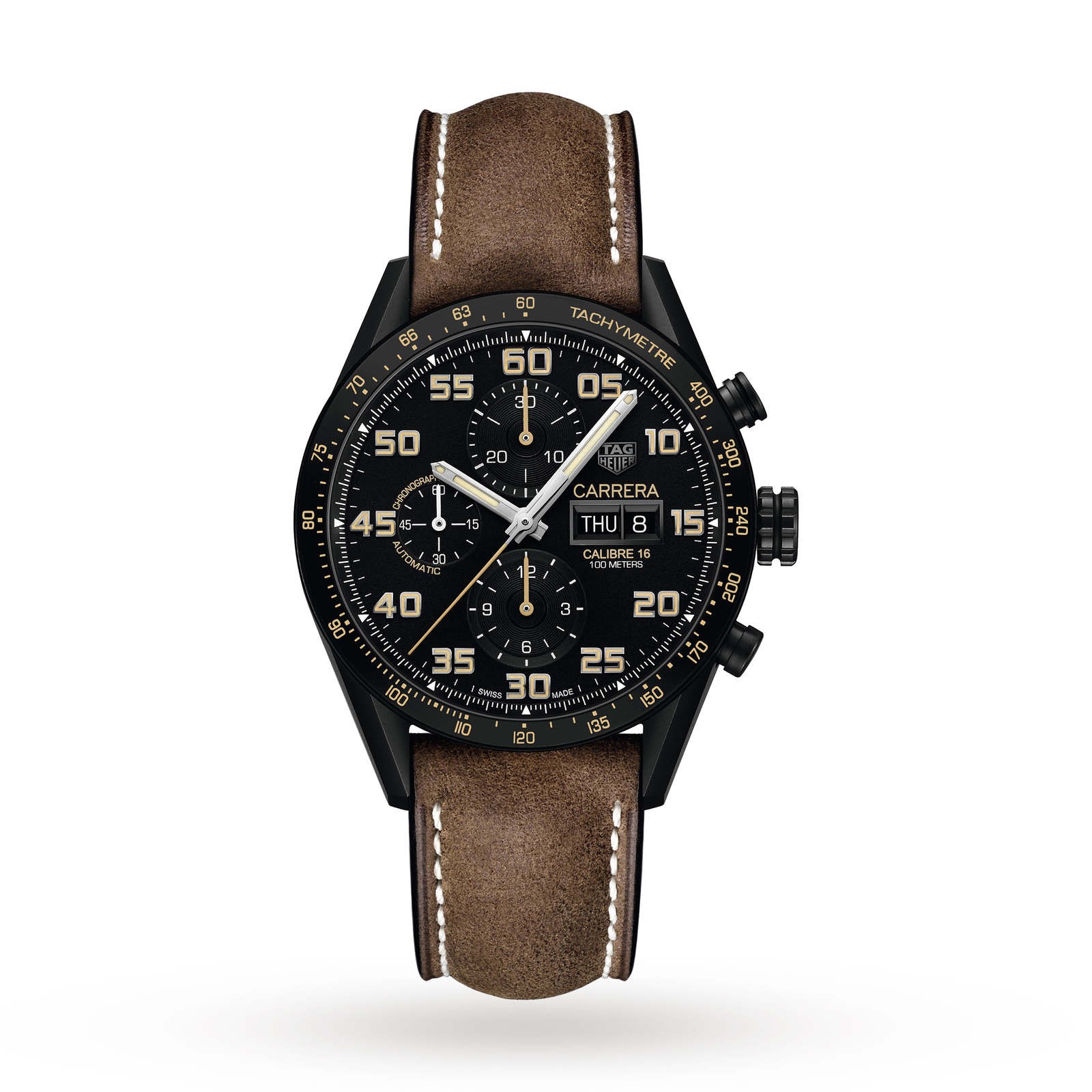 MiroTime Swiss TAG Heuer Carrera Calibre 16 43mm Mens Watch CV2A84.FC6394