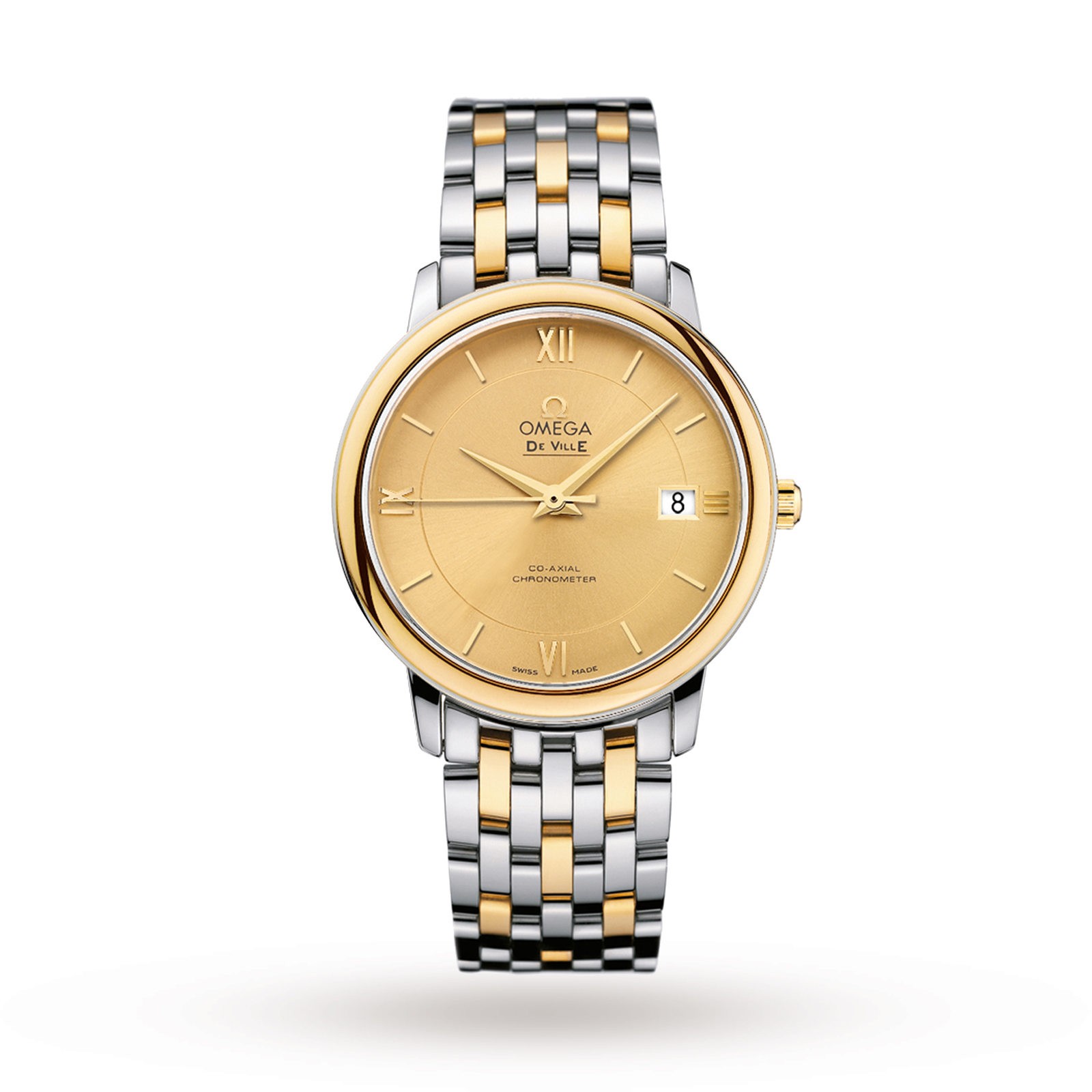 MiroTime Swiss Omega De Ville Prestige Co-Axial 36.8mm Mens Watch O42420372008001