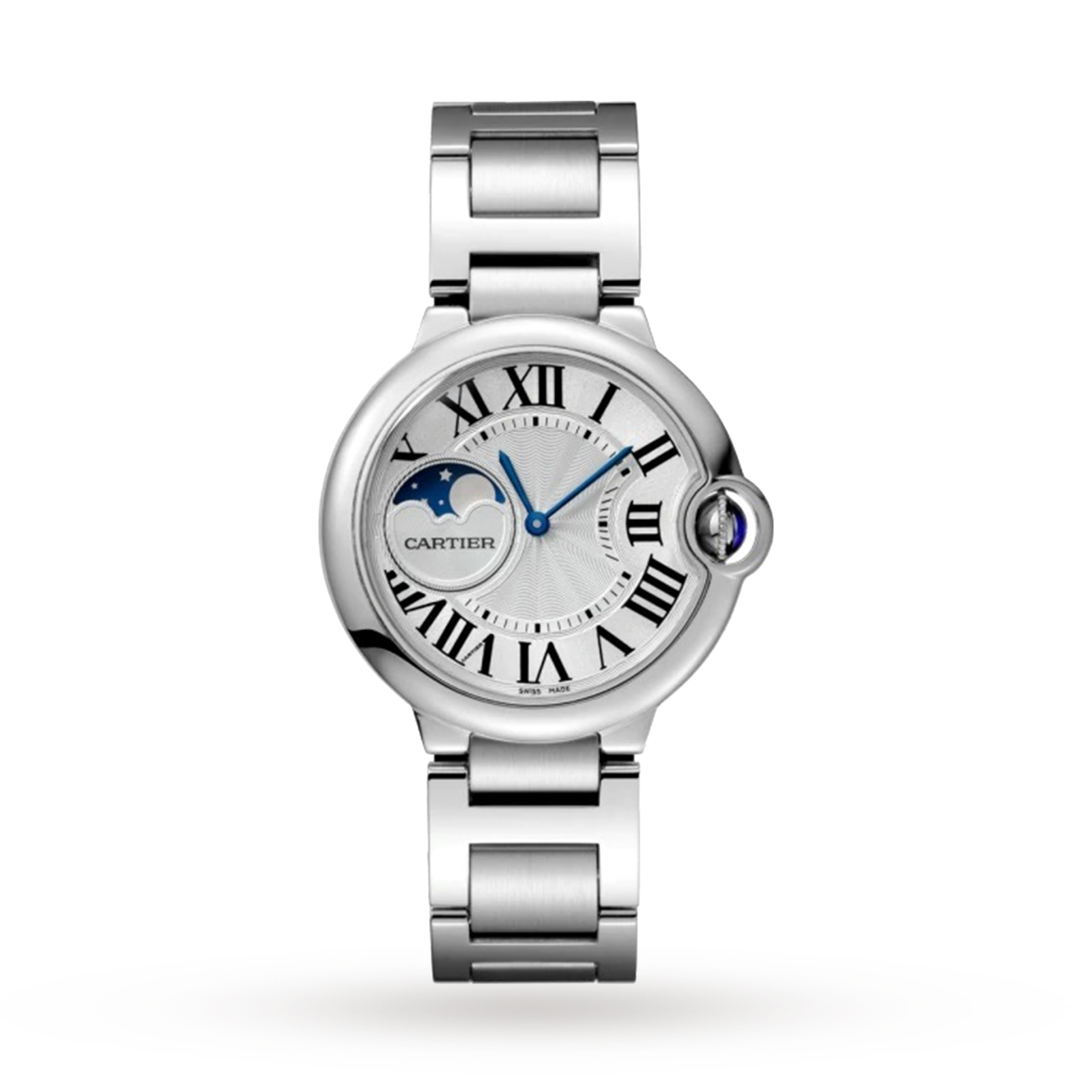 MiroTime Swiss Ballon Bleu de Cartier watch, 37 mm, steel