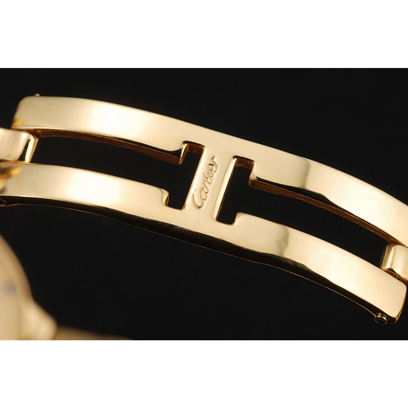 MiroTime Cartier Ballon Bleu White Dial Yellow Gold Stainless Steel Bracelet 1454191