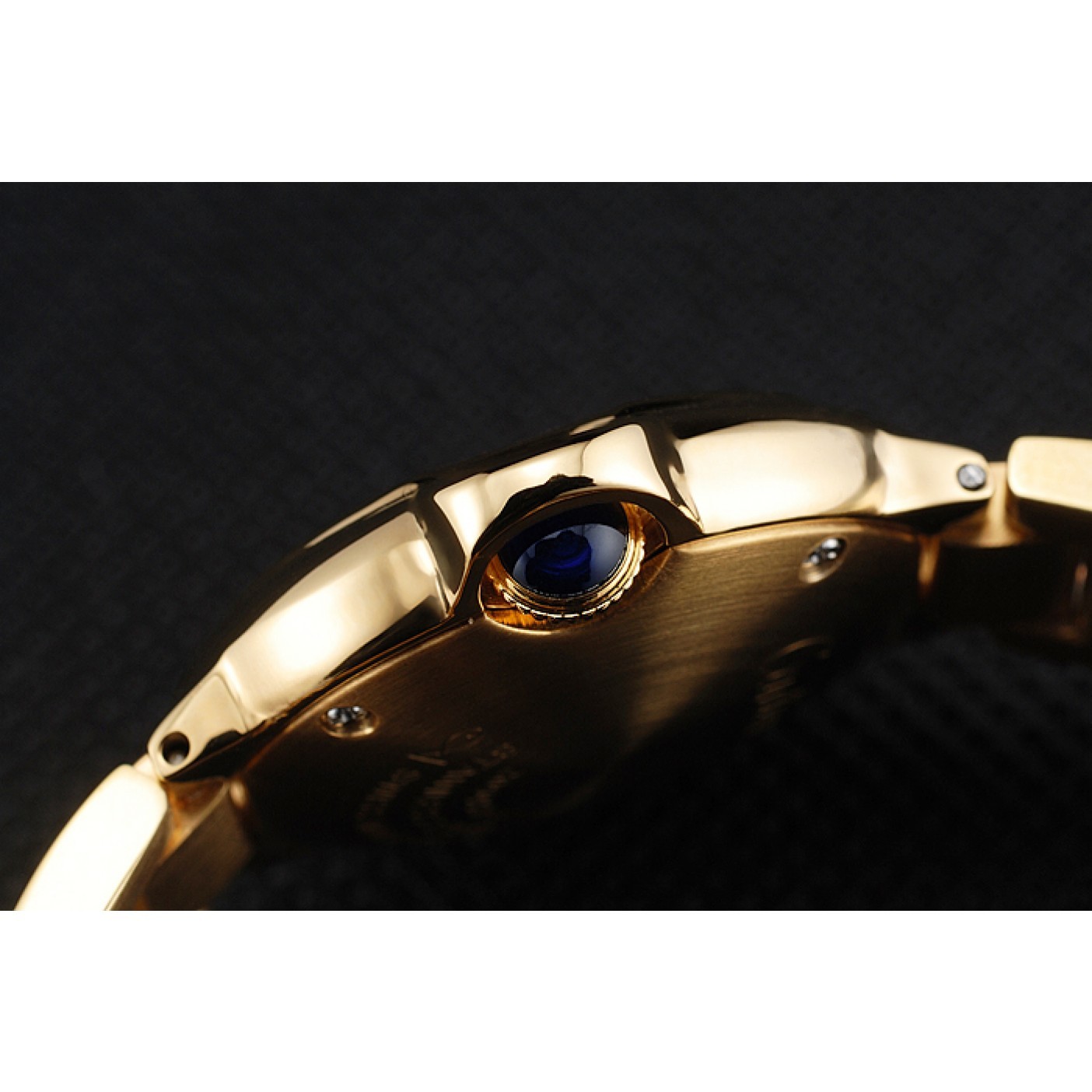 MiroTime Cartier Ballon Bleu White Dial Yellow Gold Stainless Steel Bracelet 1454191