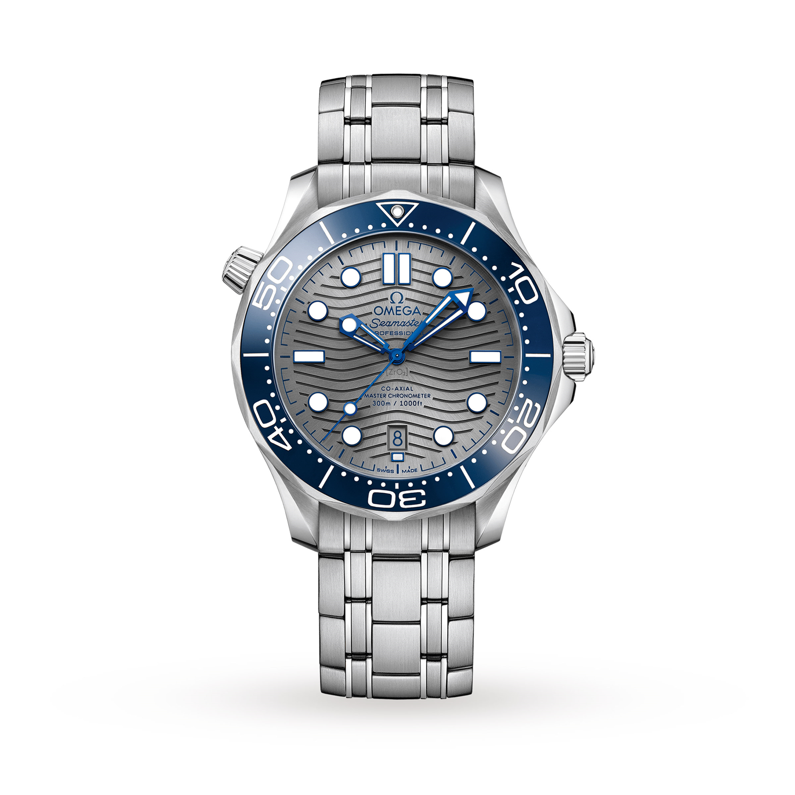 MiroTime Swiss Omega Seamaster Diver 300m Co-Axial 42mm Mens Watch O21030422006001