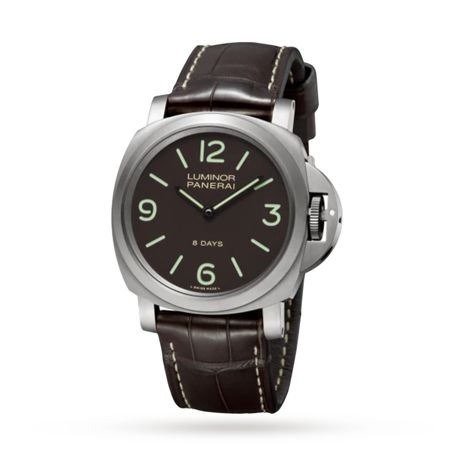 MiroTime Swiss Panerai Luminor Base 8 Days 44mm Mens Watch PAM00562