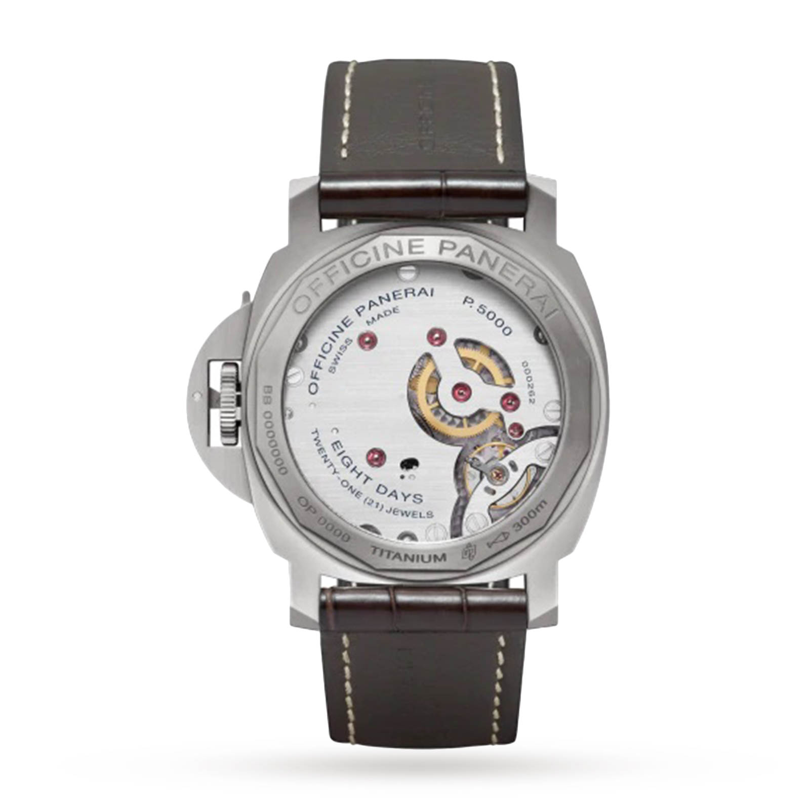 MiroTime Swiss Panerai Luminor Base 8 Days 44mm Mens Watch PAM00562