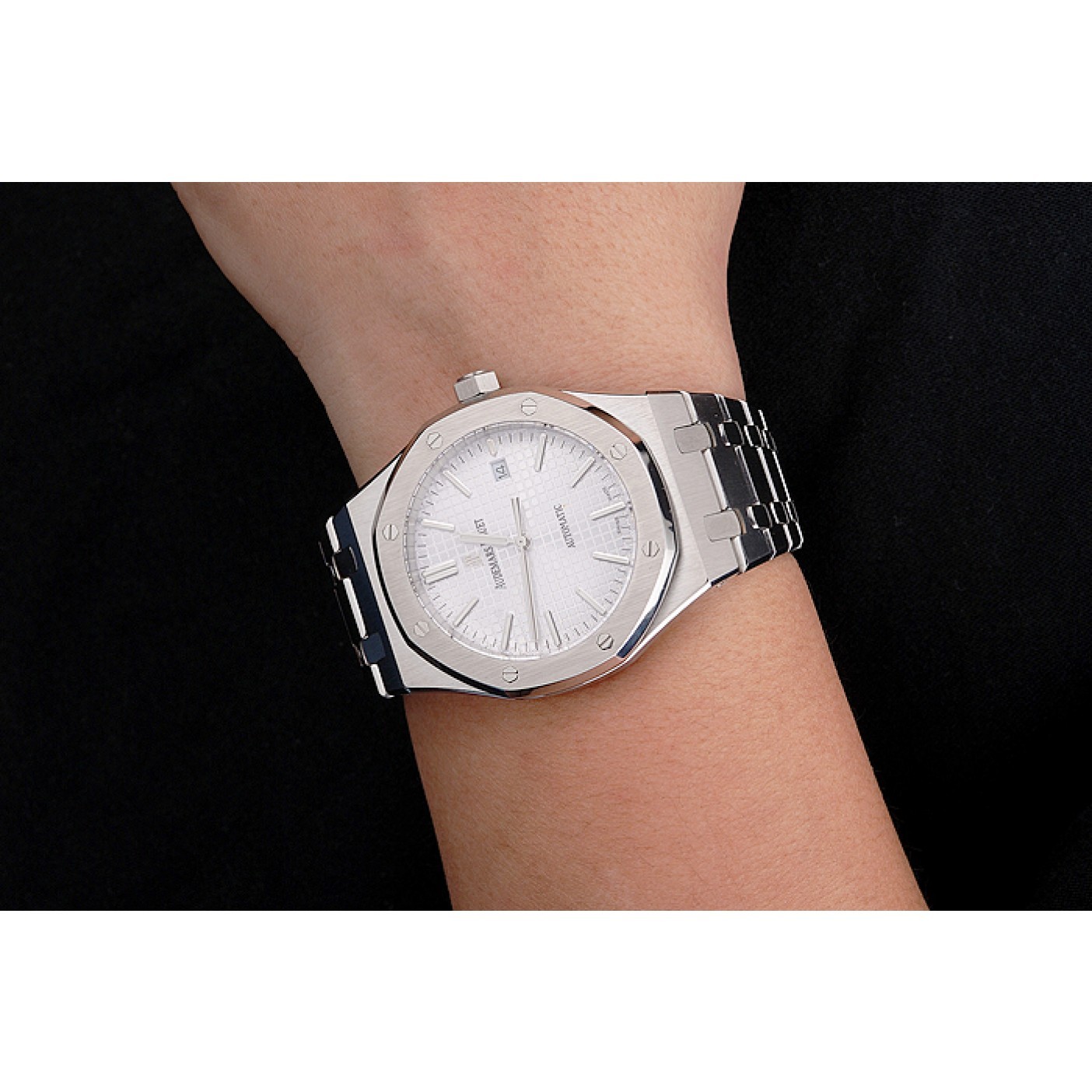 MiroTime Swiss Audemars Piguet Royal Oak White Dial Stainless Steel Case And Bracelet