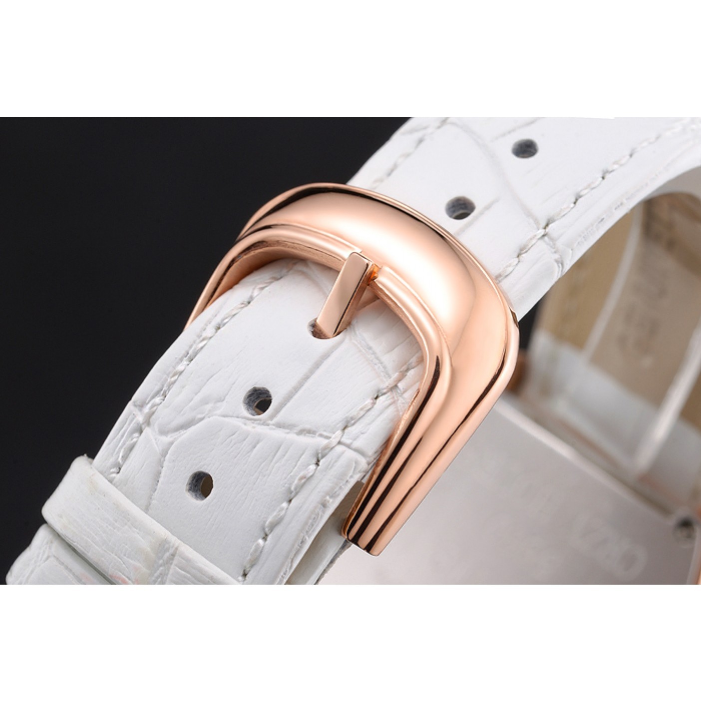 MiroTime Franck Muller Casablanca White Croco Leather Strap White Dial 80283