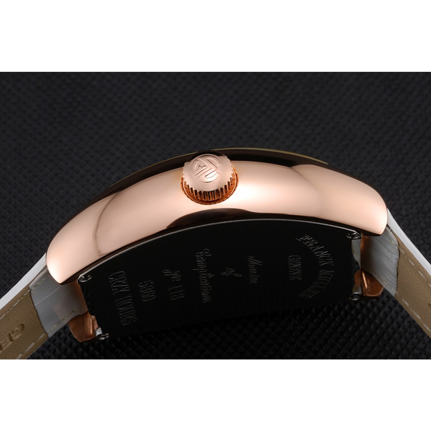MiroTime Franck Muller Casablanca White Croco Leather Strap White Dial 80283