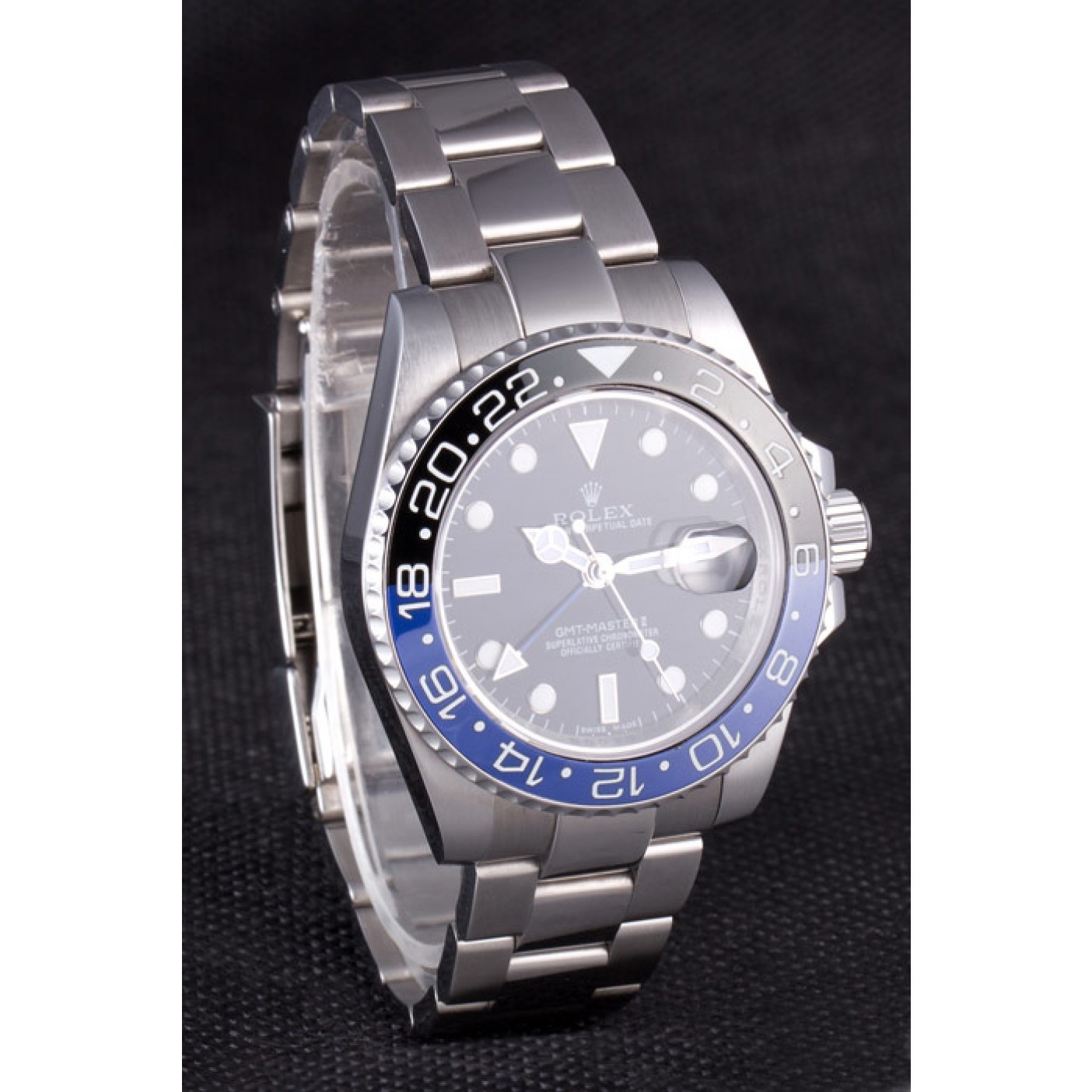 MiroTime Rolex GMT MASTER II BLACK BLUE BEZEL 2013 rl431 621393