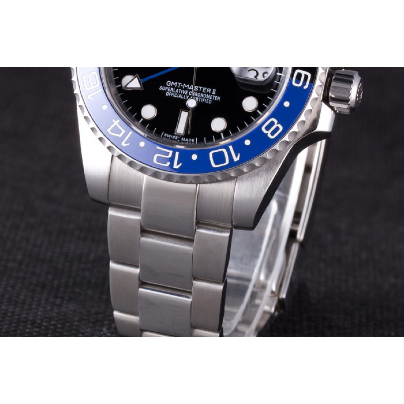 MiroTime Rolex GMT MASTER II BLACK BLUE BEZEL 2013 rl431 621393