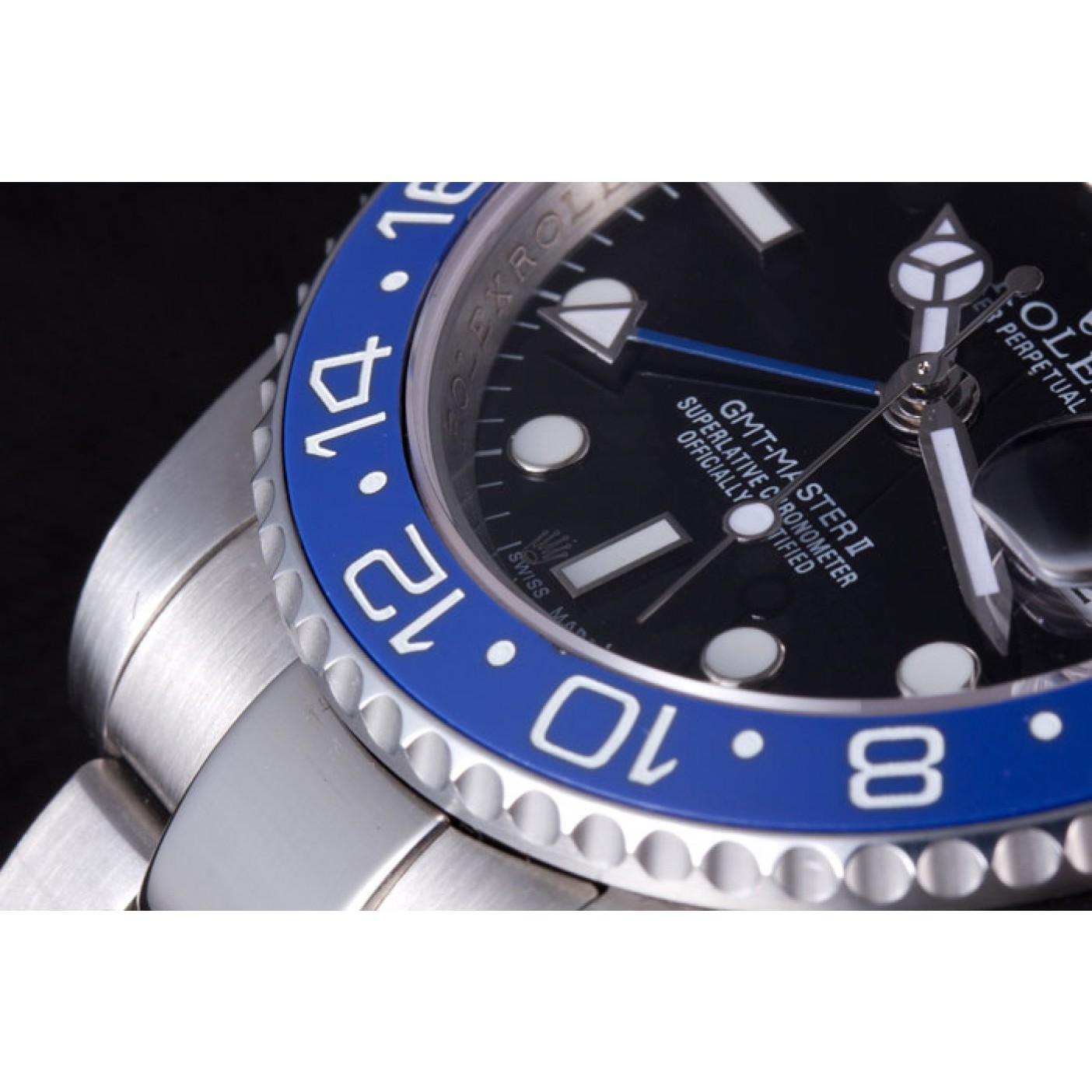 MiroTime Rolex GMT MASTER II BLACK BLUE BEZEL 2013 rl431 621393