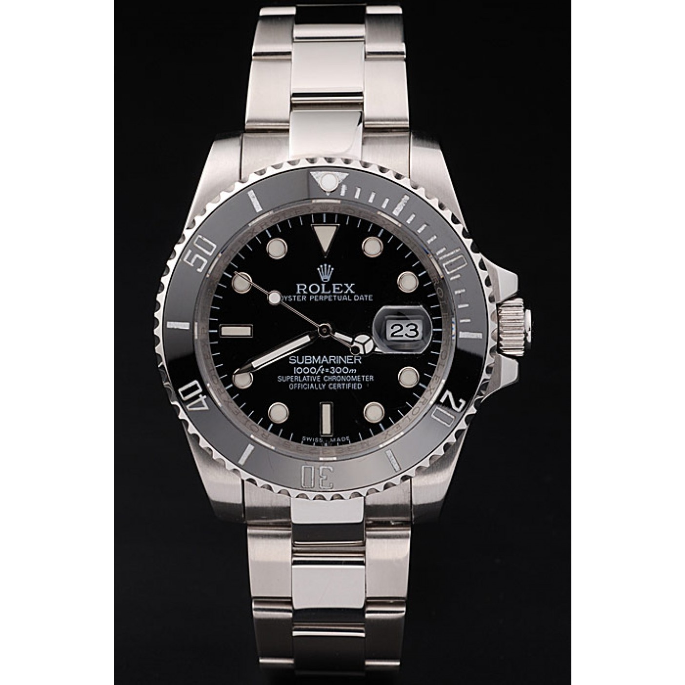 MiroTime Rolex Submariner Black Ceramic Bezel Black Dial 98235