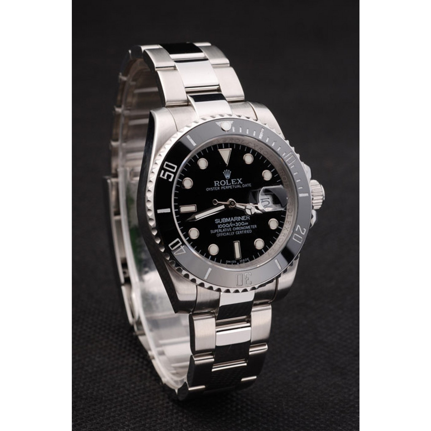 MiroTime Rolex Submariner Black Ceramic Bezel Black Dial 98235