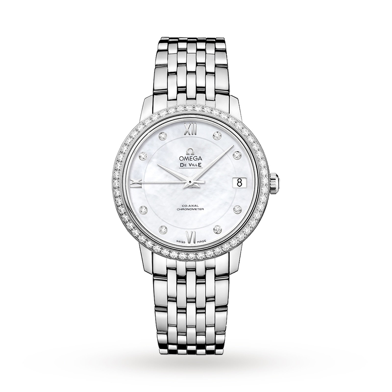 MiroTime Swiss Omega De Ville Prestige Co-Axial 32.7mm Ladies Watch O42415332055001
