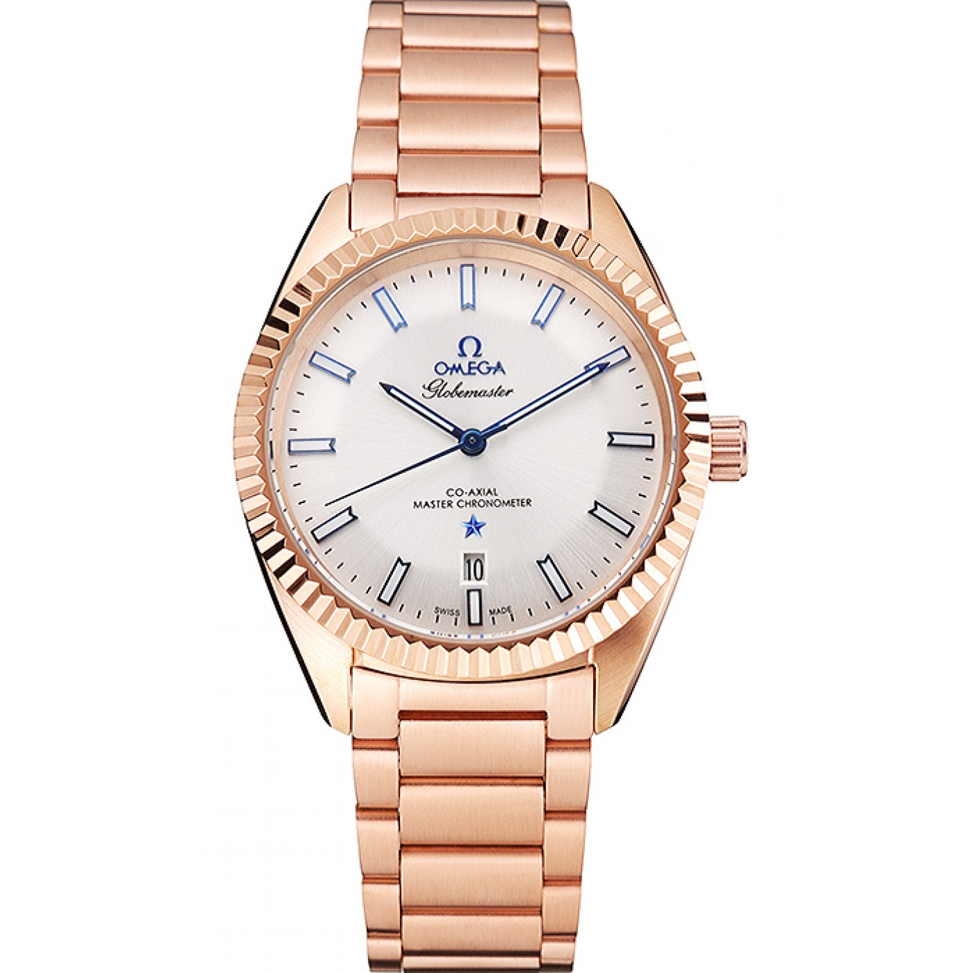 MiroTime Omega Globemaster White Dial Rose Gold Case And Bracelet