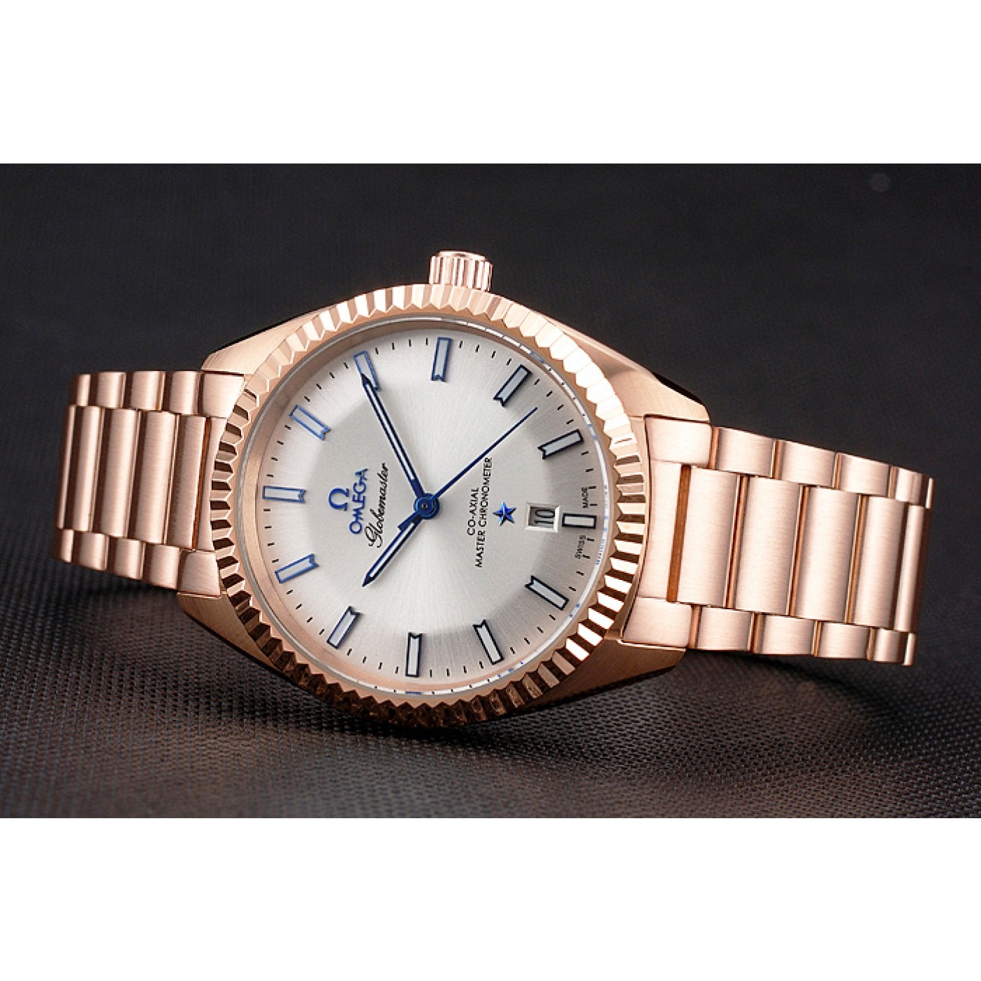 MiroTime Omega Globemaster White Dial Rose Gold Case And Bracelet