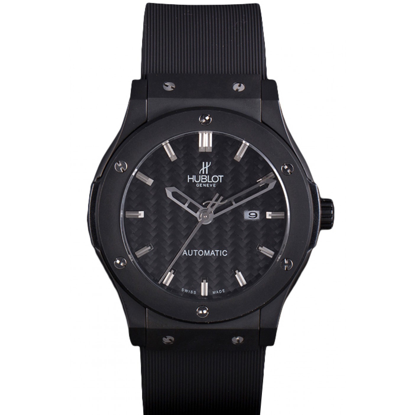 MiroTime Hublot Big Bang Black Rubber Strap Black Checkered Dial 80193