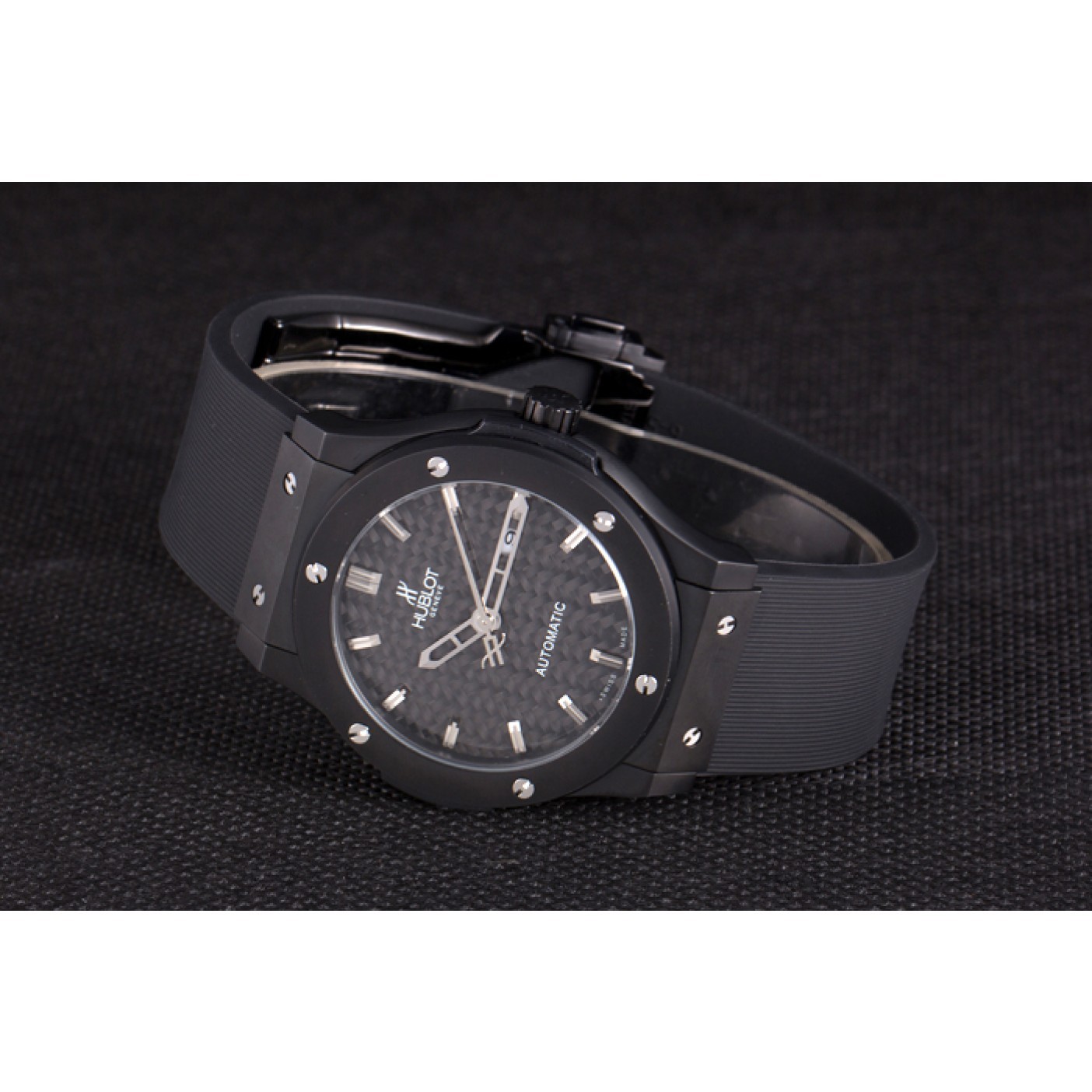 MiroTime Hublot Big Bang Black Rubber Strap Black Checkered Dial 80193