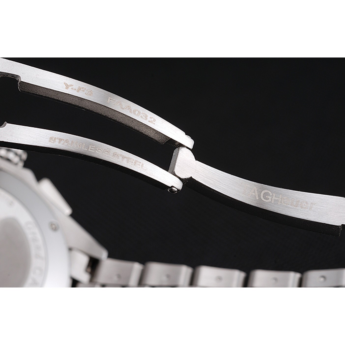 MiroTime Tag Heuer Carrera Tachymeter Bezel White Dial Stainless Steel Strap
