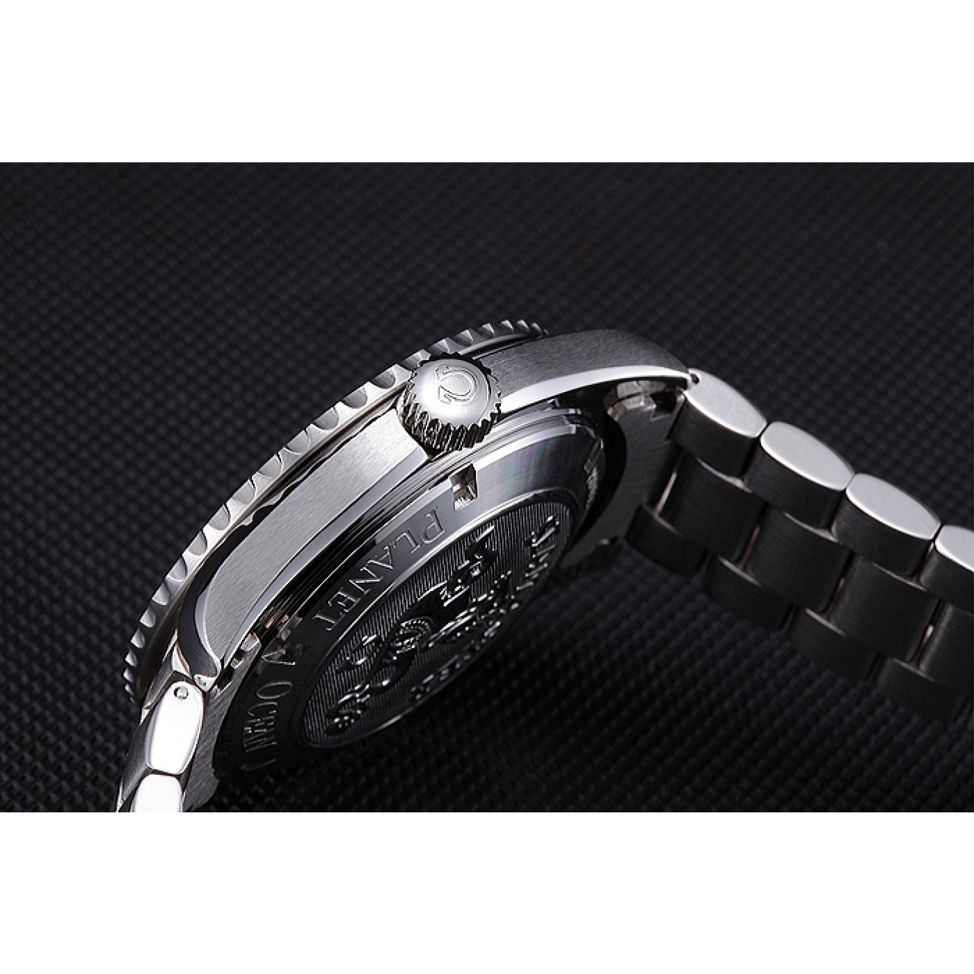 MiroTime Omega Seamaster Black Dial Stainless Steel Bracelet 622037