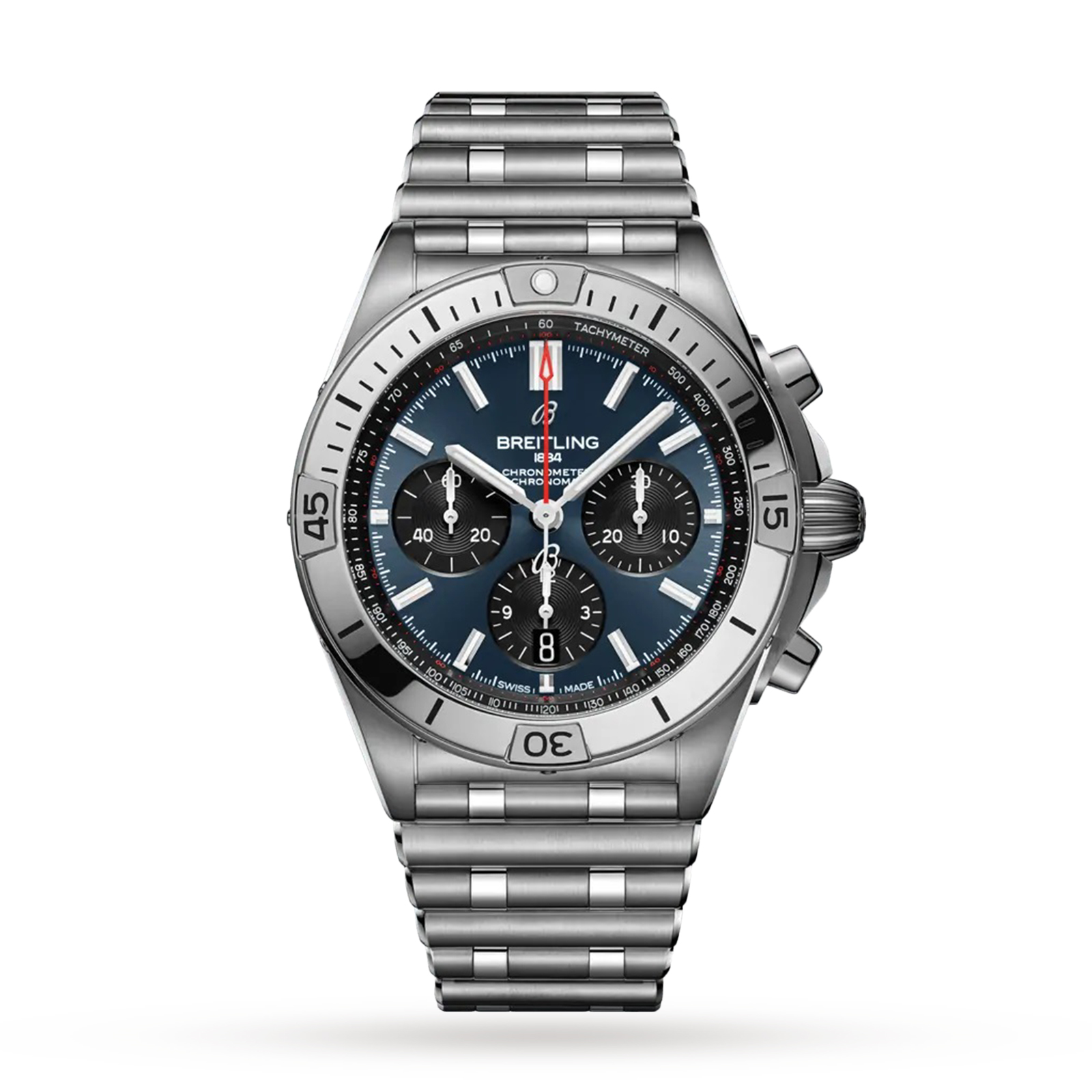 MiroTime Swiss Breitling Chronomat 42mm Mens Watch AB0134101C1A1
