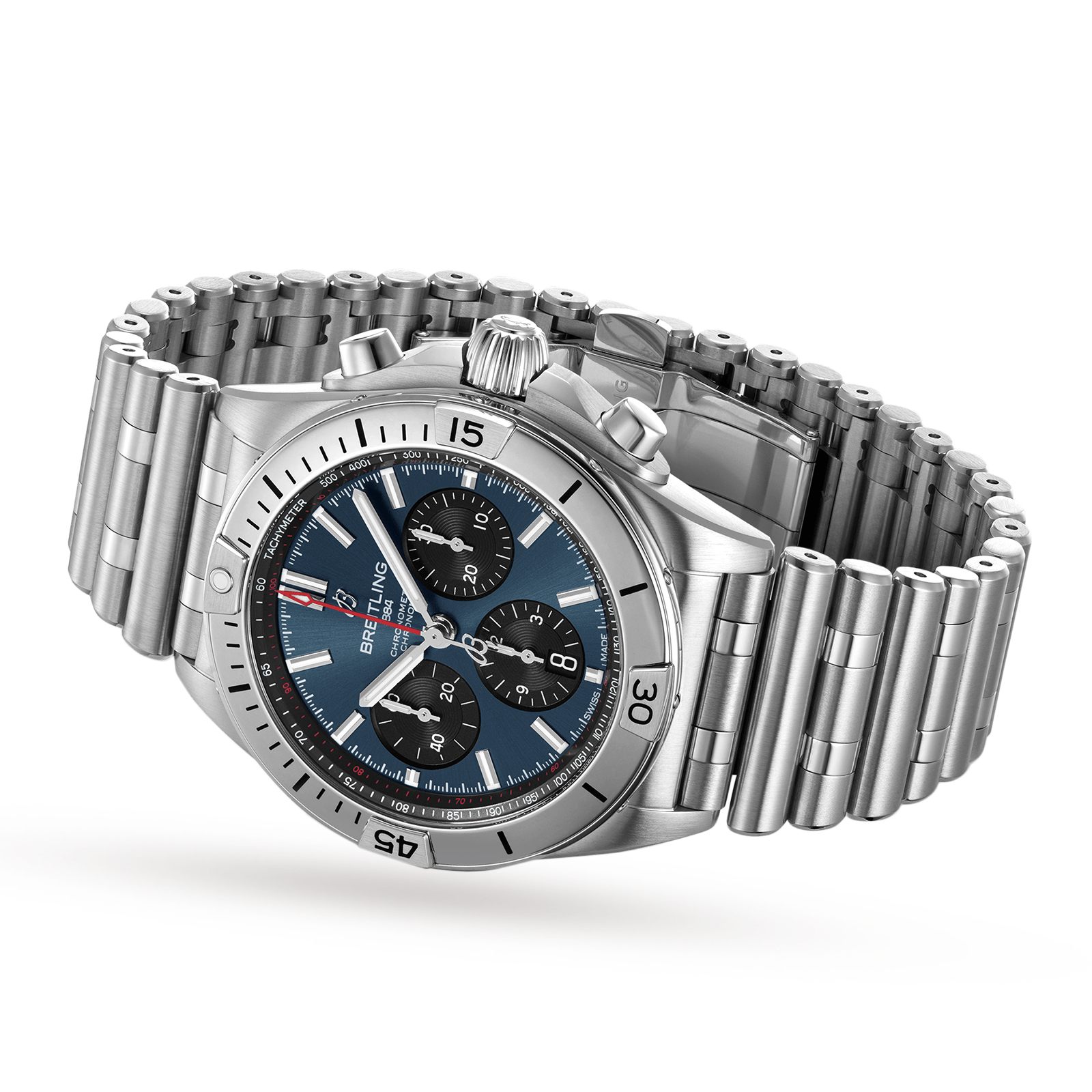 MiroTime Swiss Breitling Chronomat 42mm Mens Watch AB0134101C1A1