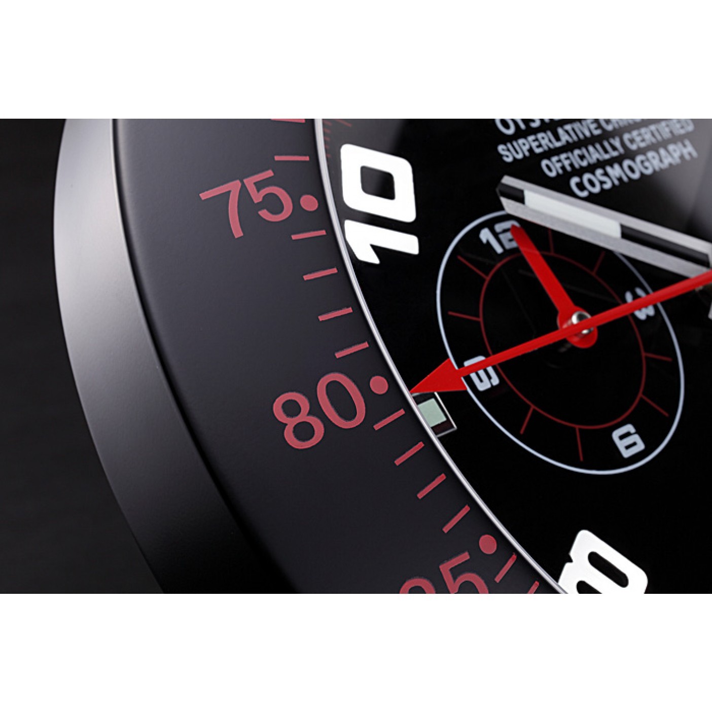 MiroTime Rolex Daytona Cosmograph Wall Clock Black-Red 621908