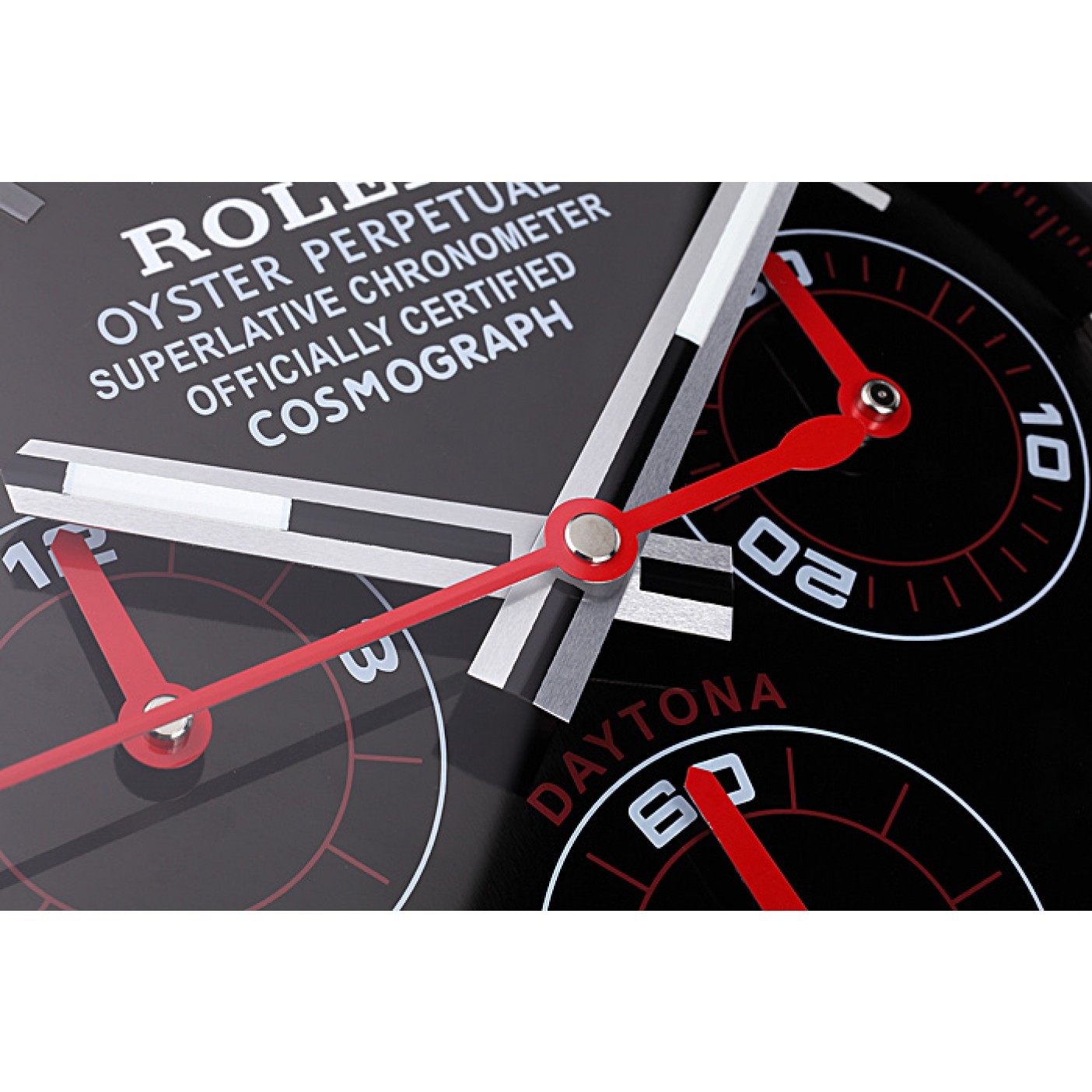 MiroTime Rolex Daytona Cosmograph Wall Clock Black-Red 621908