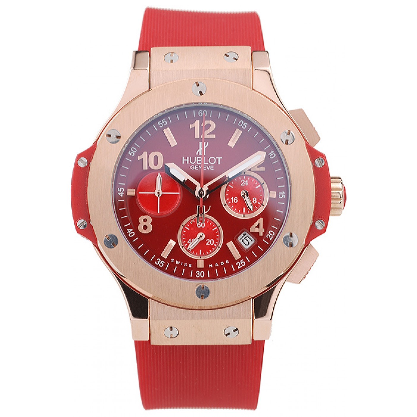 MiroTime Hublot Big Bang Red Strap Red Dial Watch 98069