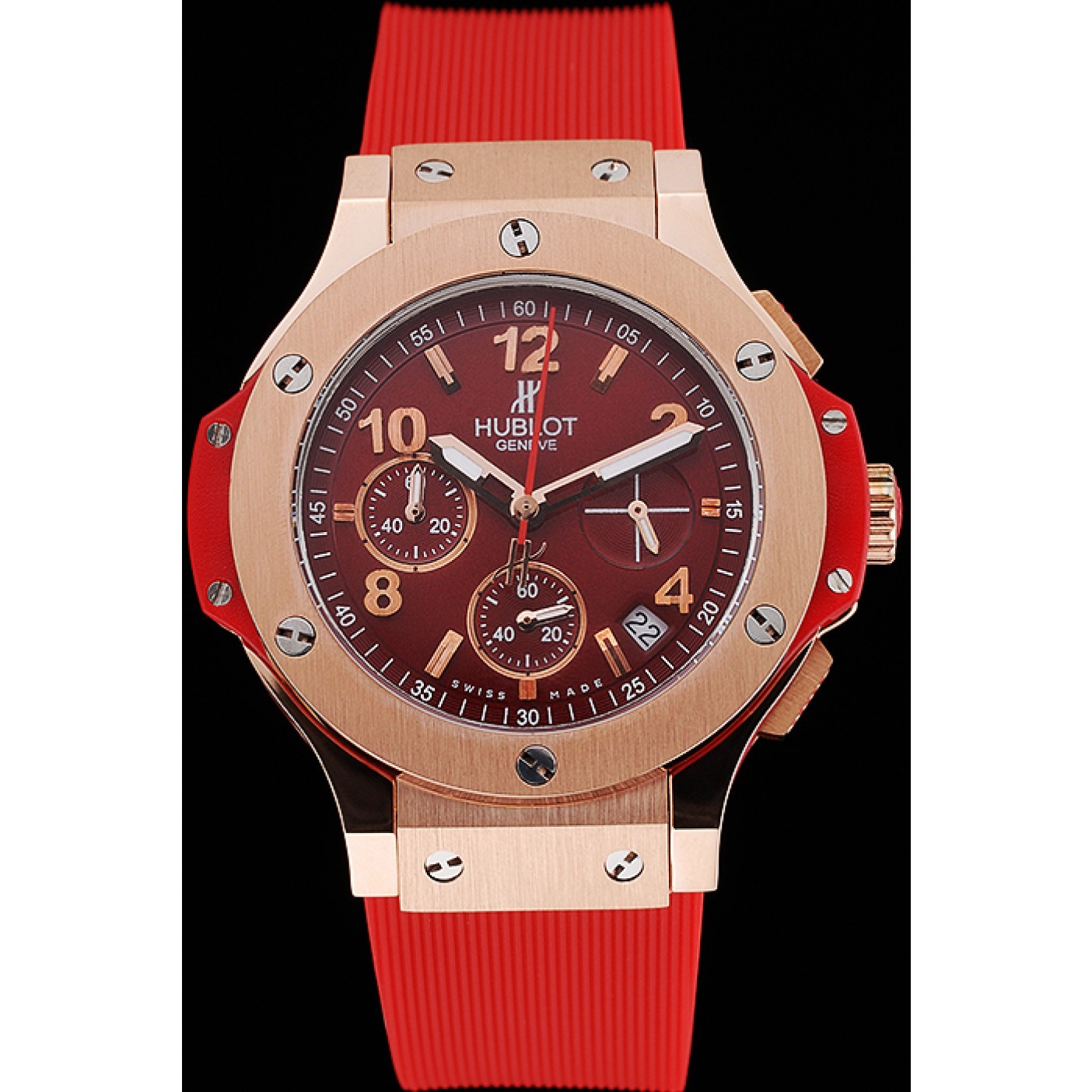 MiroTime Hublot Big Bang Red Strap Red Dial Watch 98069