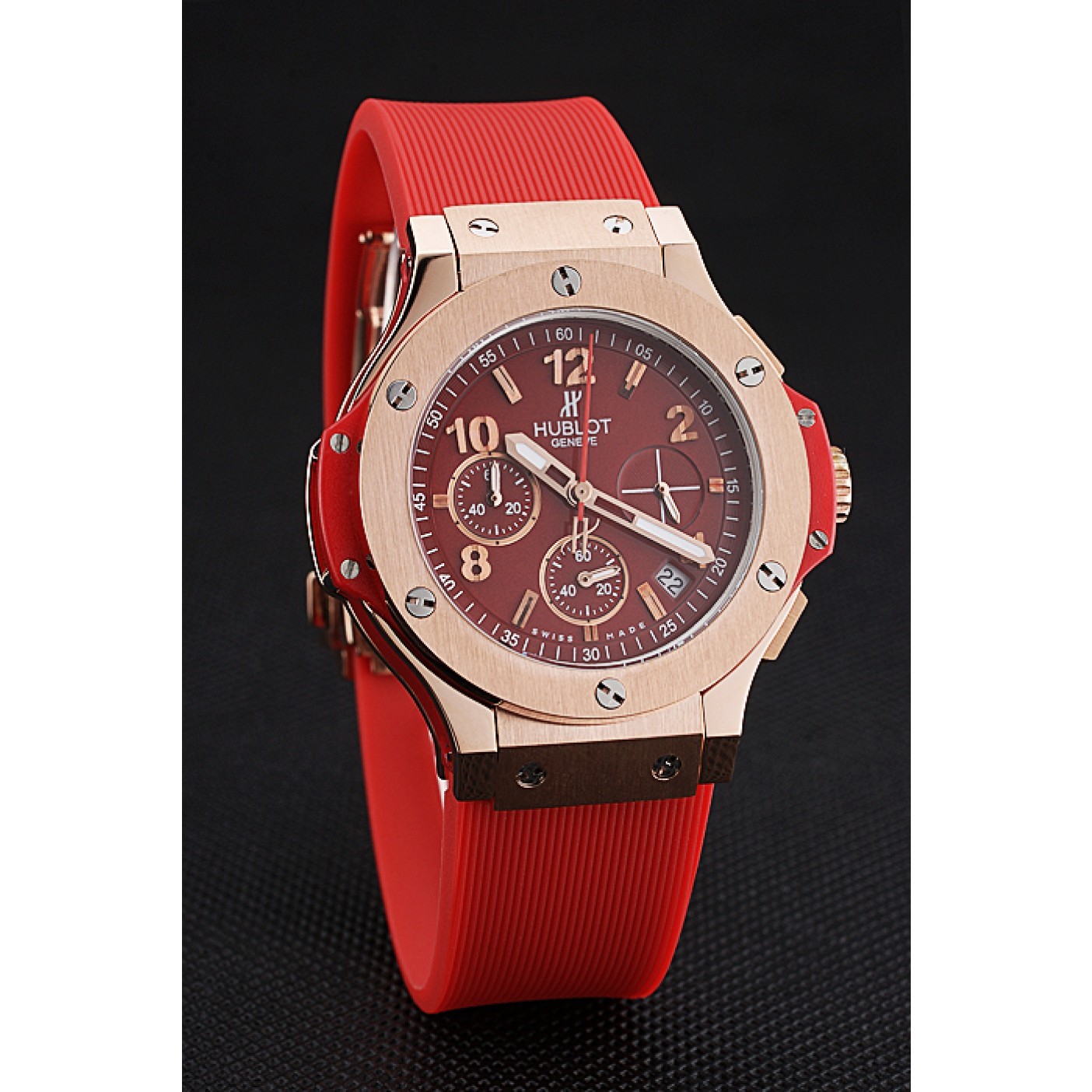 MiroTime Hublot Big Bang Red Strap Red Dial Watch 98069