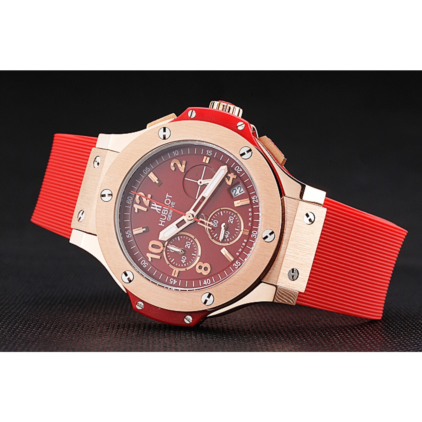 MiroTime Hublot Big Bang Red Strap Red Dial Watch 98069