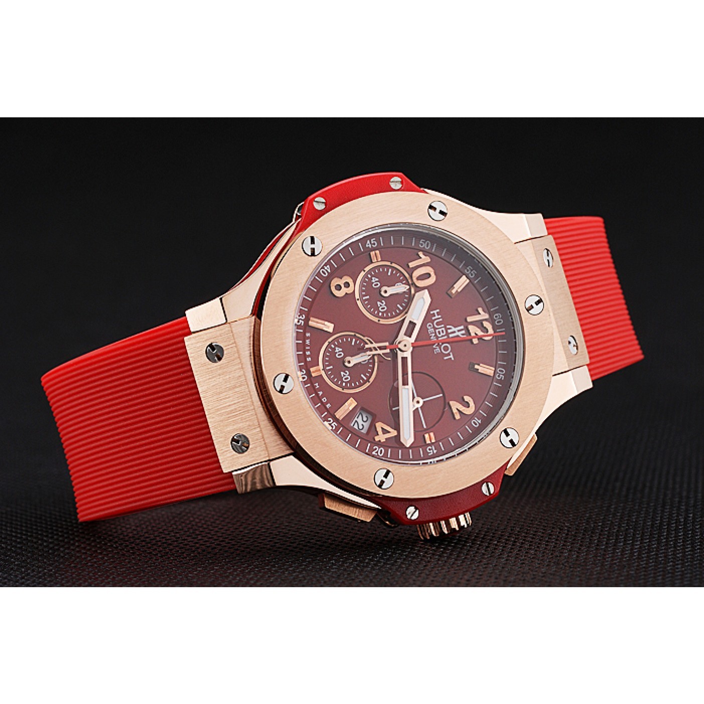 MiroTime Hublot Big Bang Red Strap Red Dial Watch 98069