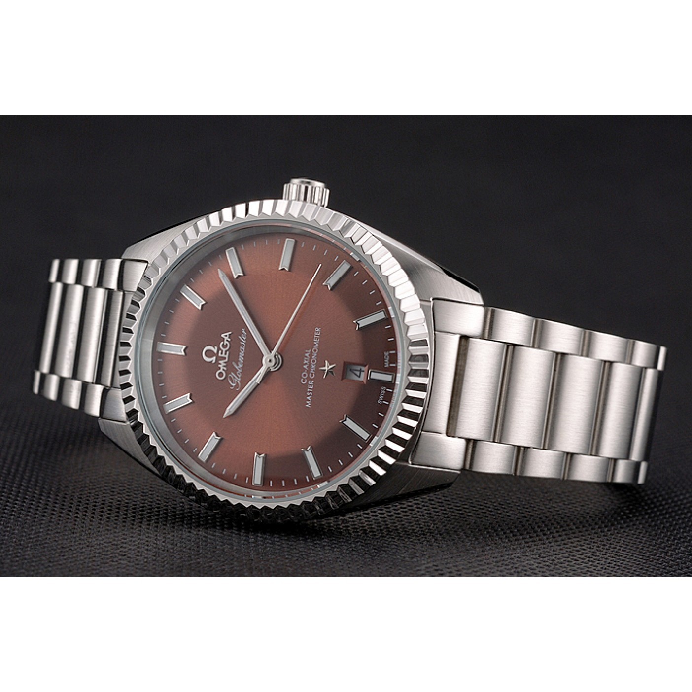 MiroTime Omega Globemaster Brown Dial Stainless Steel Case And Bracelet