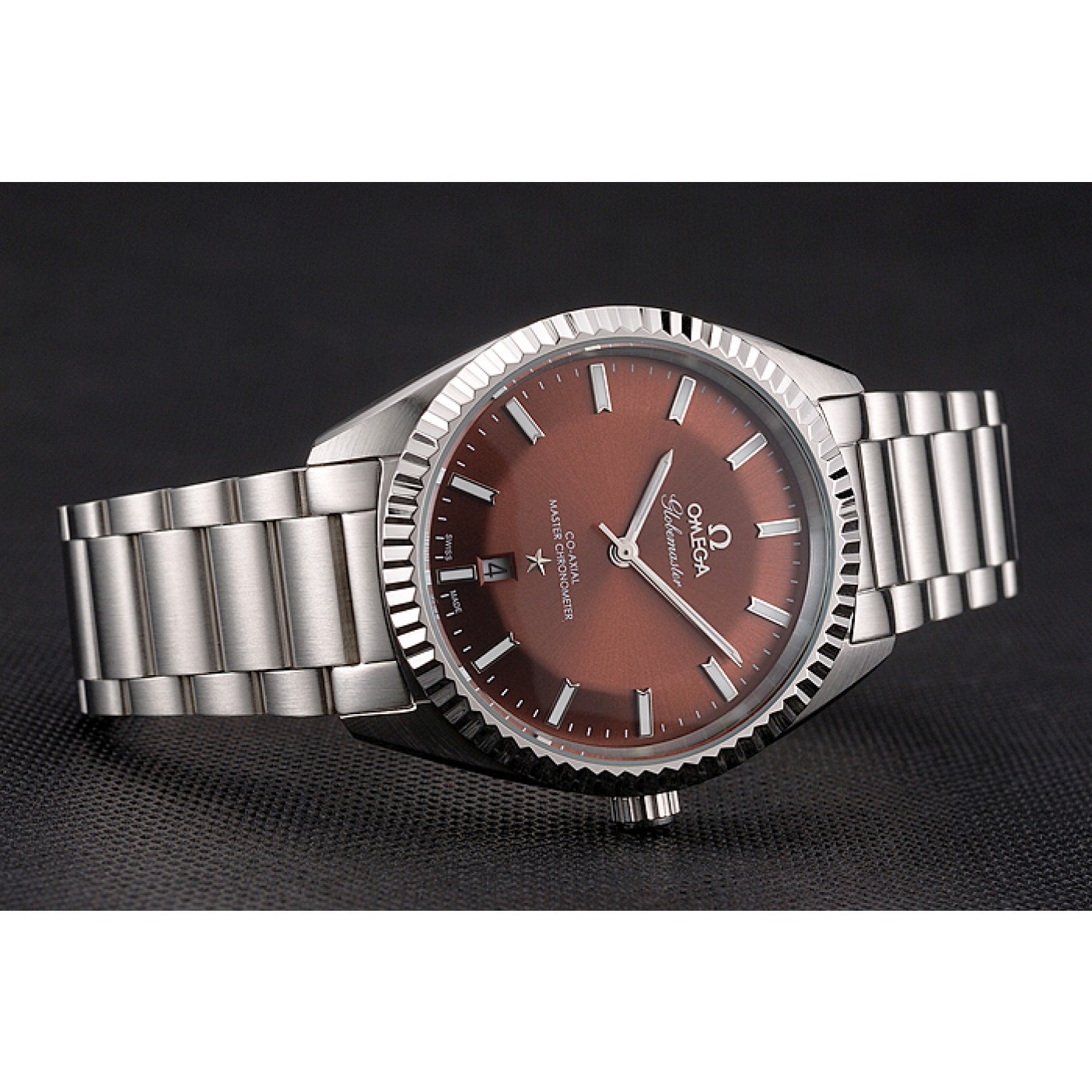 MiroTime Omega Globemaster Brown Dial Stainless Steel Case And Bracelet