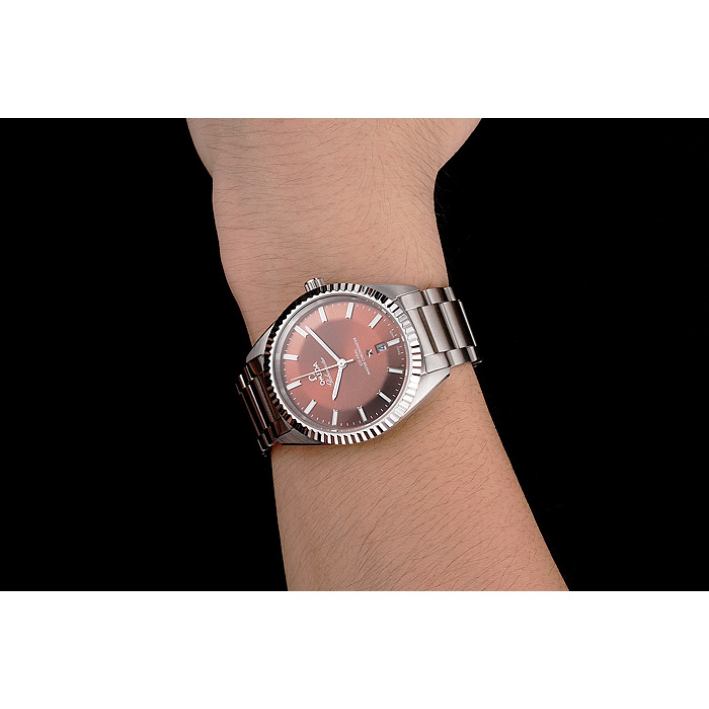 MiroTime Omega Globemaster Brown Dial Stainless Steel Case And Bracelet