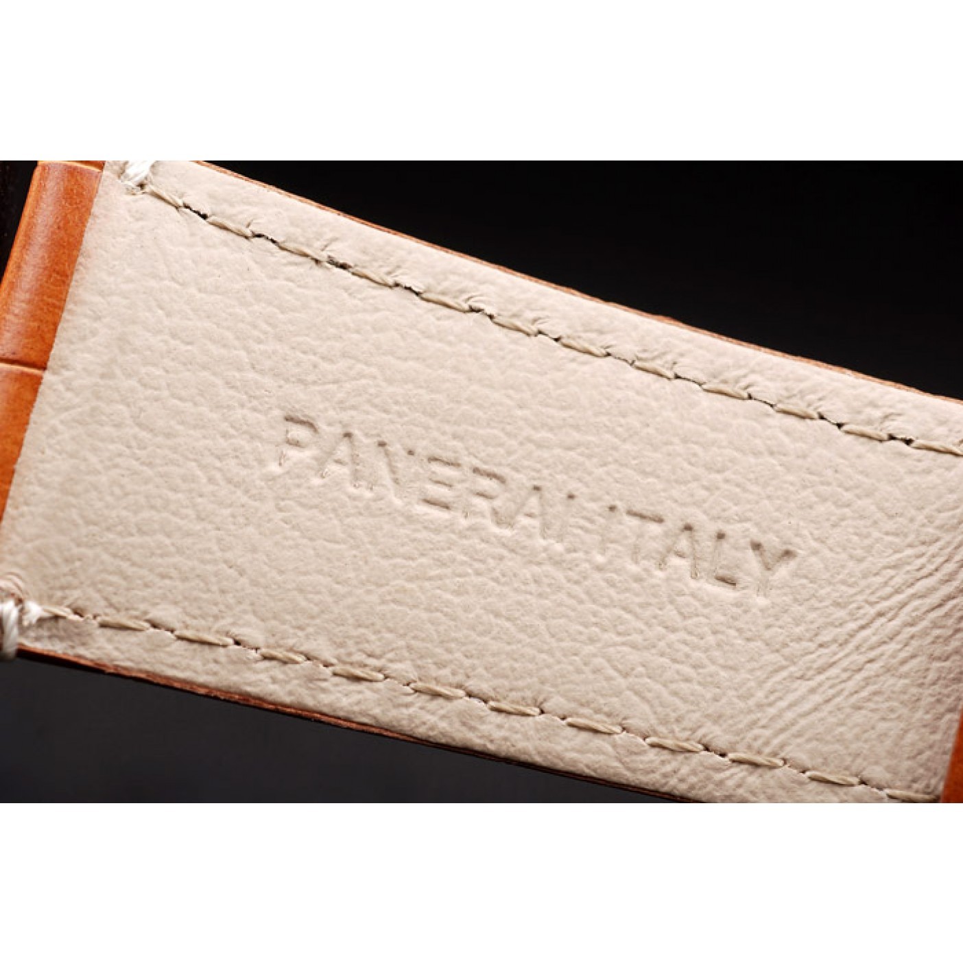 MiroTime Panerai Radiomir Rose Gold Case Black Dial Brown Leather Strap 98137