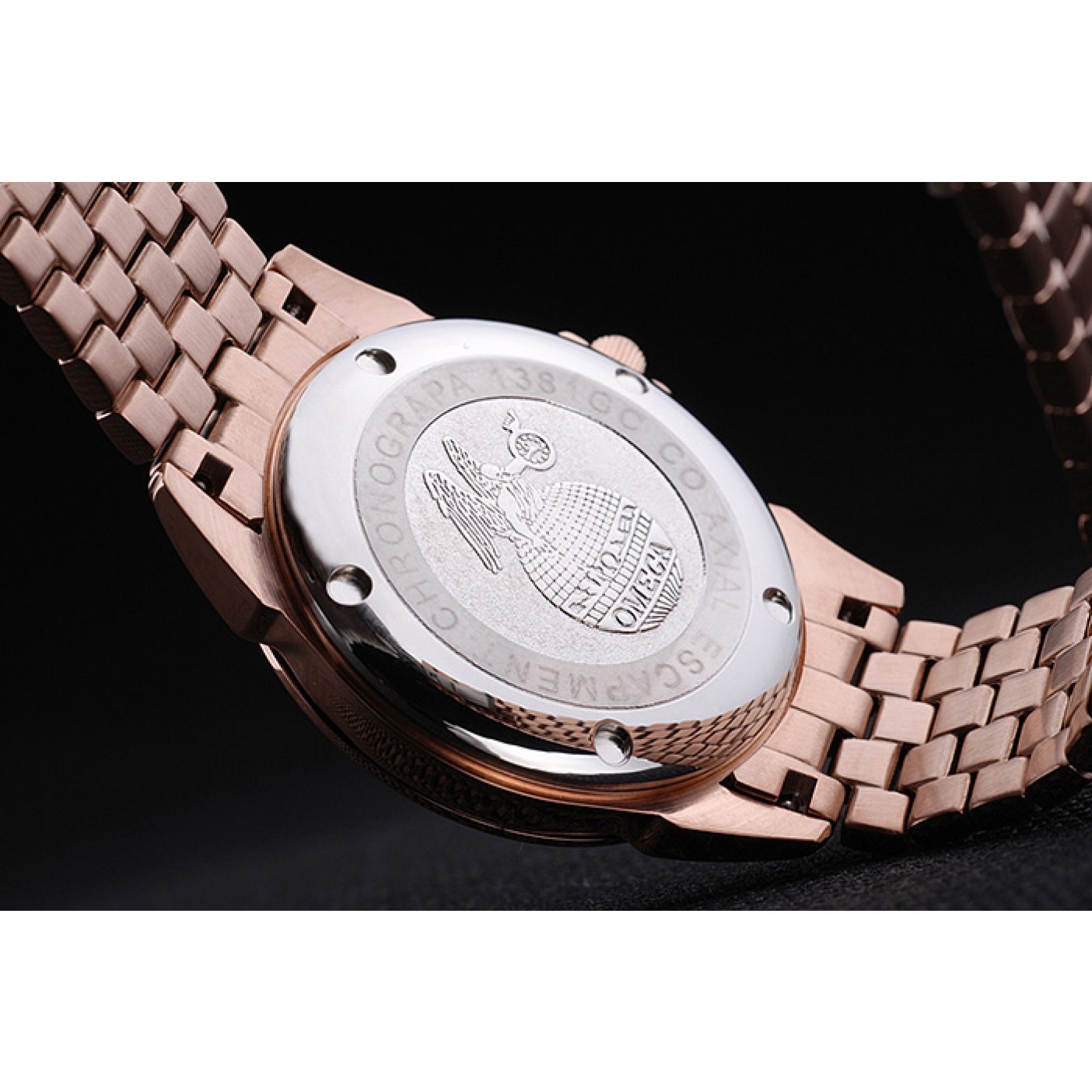 MiroTime Omega De Ville Rose Gold Dial Rose Gold Stainless Steel Bracelet 1454188