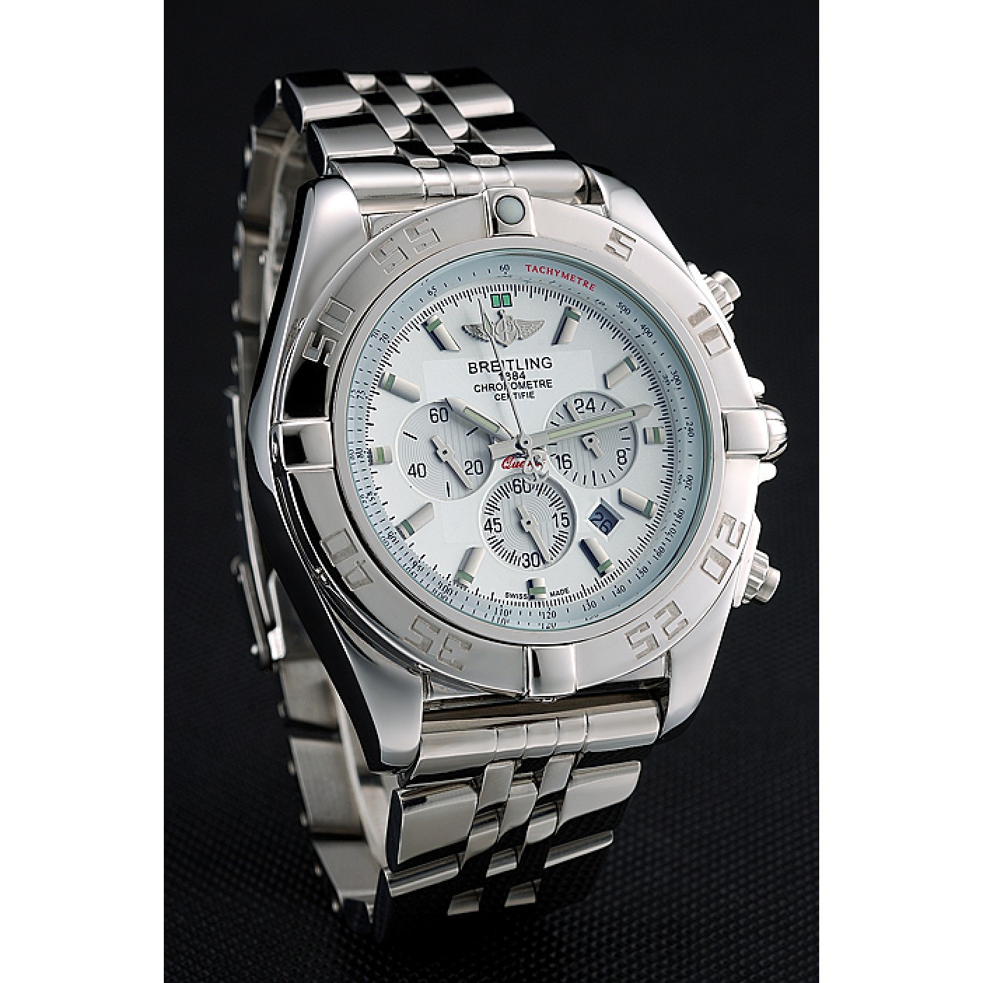 MiroTime Breitling Chronomat White Dial Stainless Steel Case And Bracelet 622223
