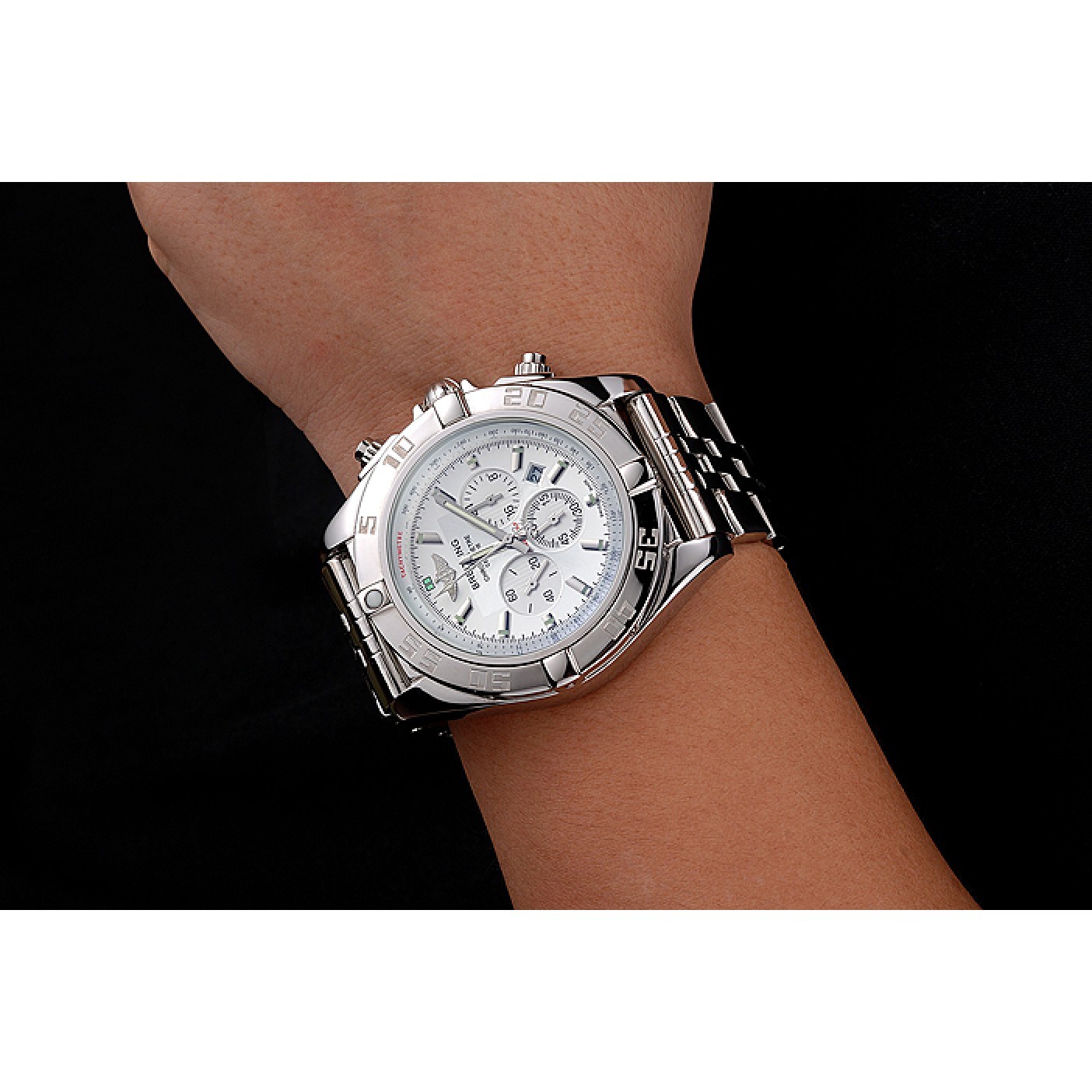 MiroTime Breitling Chronomat White Dial Stainless Steel Case And Bracelet 622223