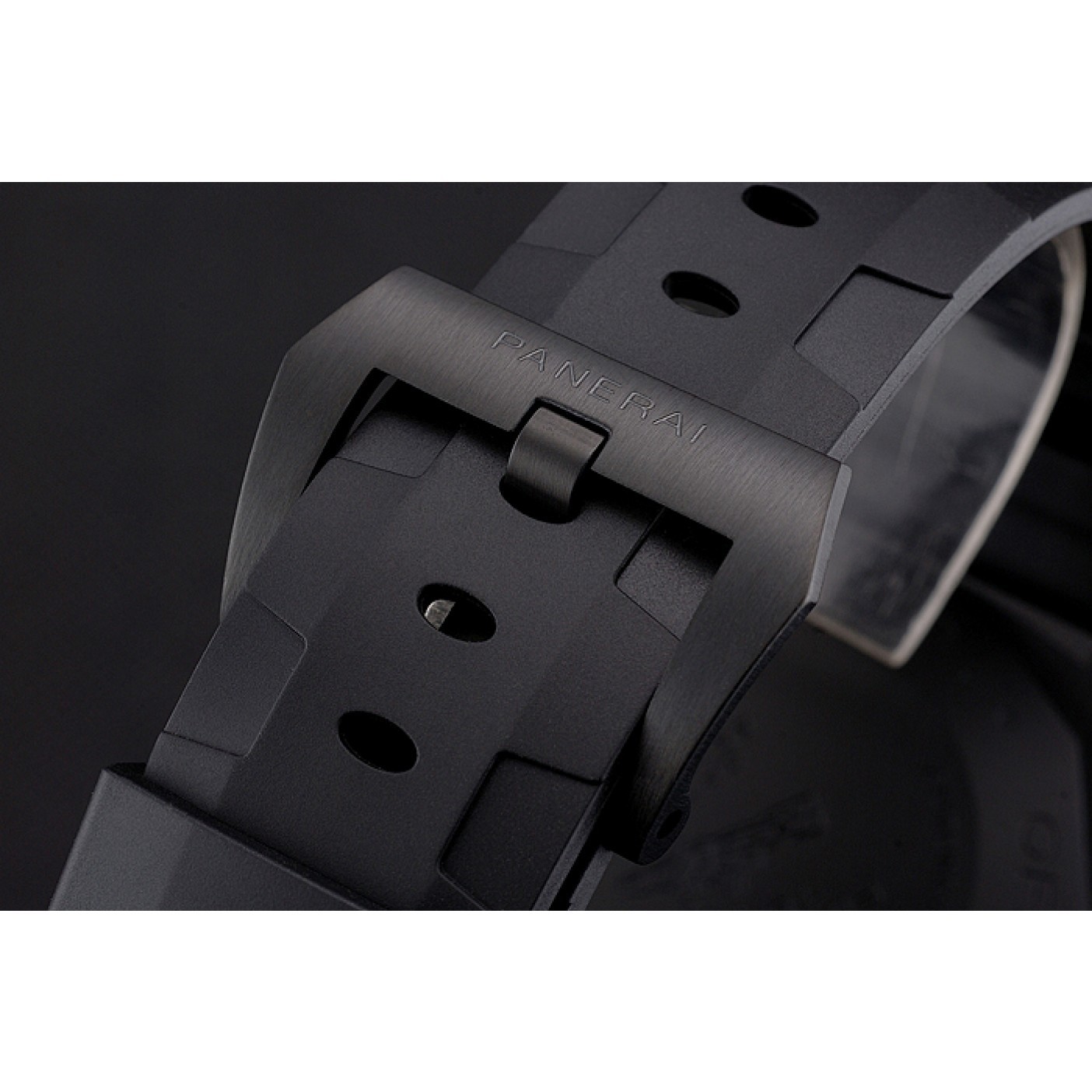 MiroTime Panerai Luminor Submersible Flyback Date Black Dial Black Ionized Case Black Rubber Strap