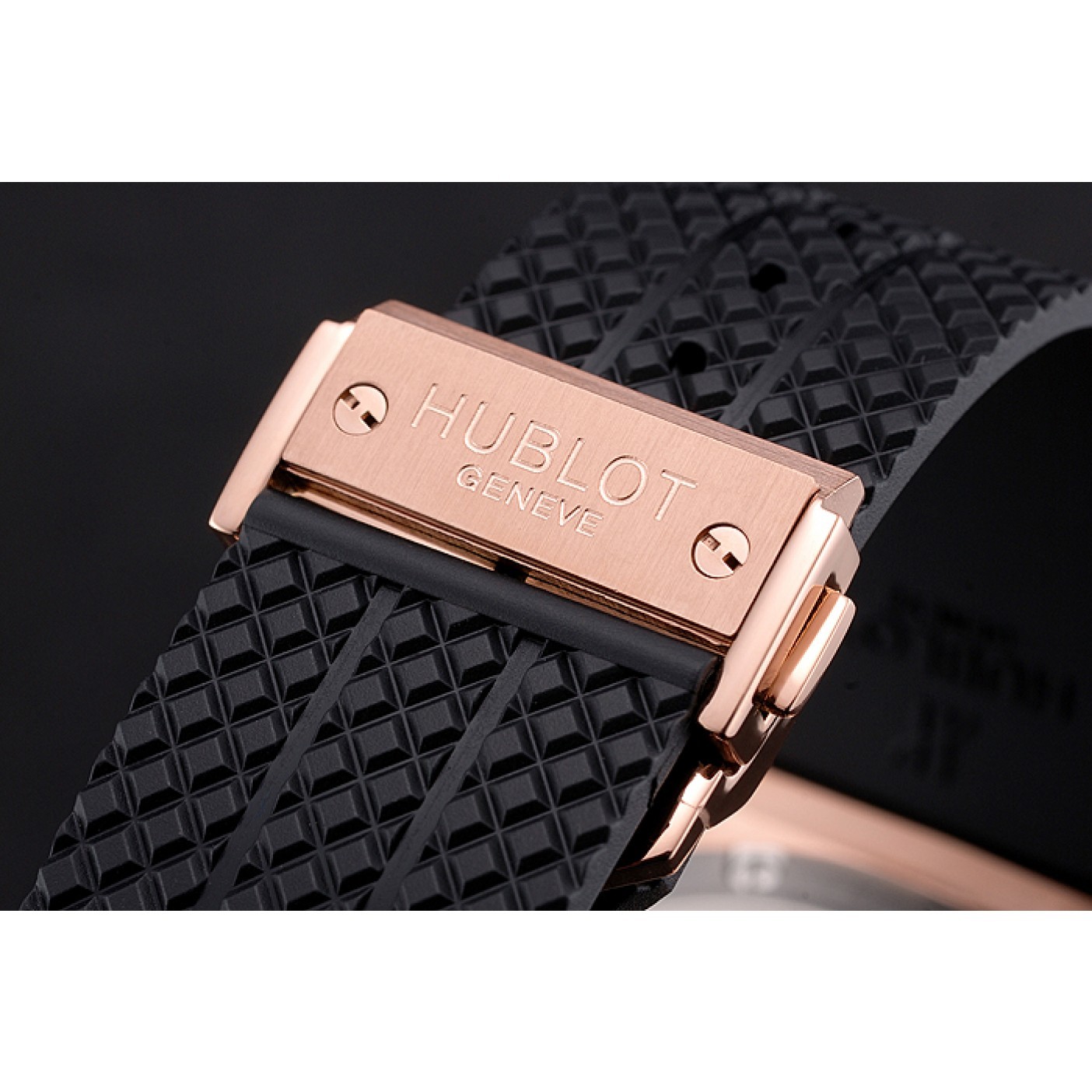 MiroTime Hublot Big Bang King Black Strap Gold Dial Watch