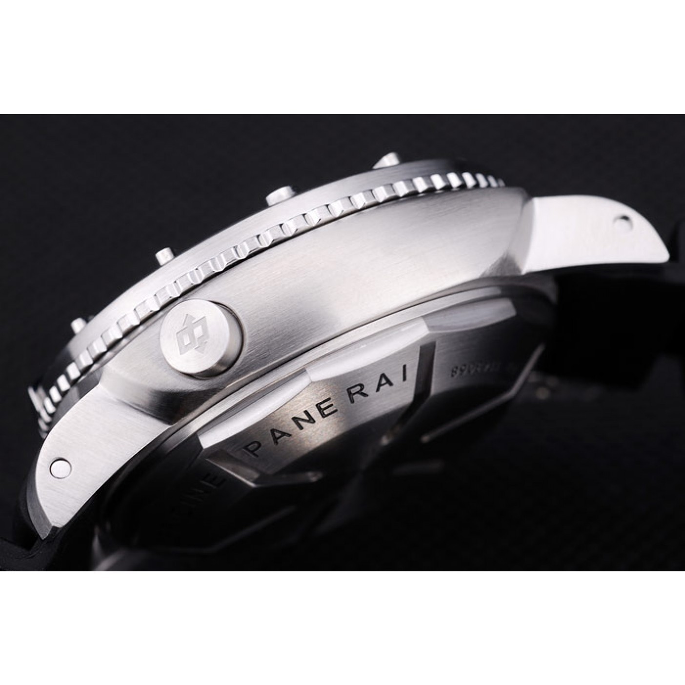 MiroTime Panerai Luminor Submersible Black Dial Black Rubber Bracelet
