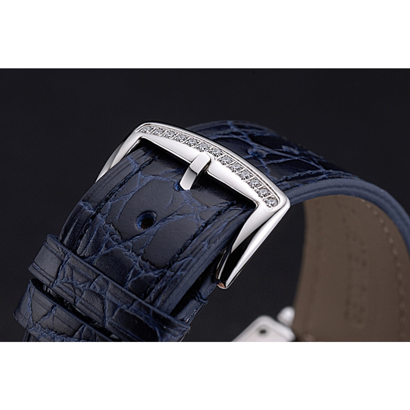 MiroTime Franck Muller Master Square Color Dreams Diamonds Dial Diamonds Case Blue Leather Strap 622359