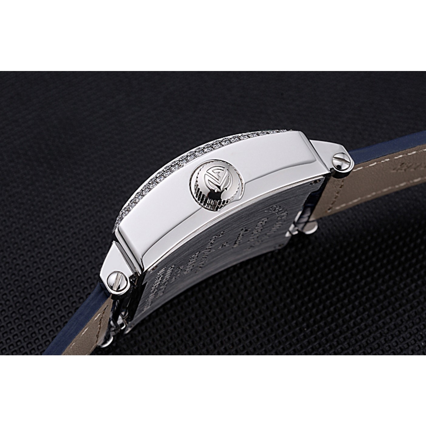 MiroTime Franck Muller Master Square Color Dreams Diamonds Dial Diamonds Case Blue Leather Strap 622359