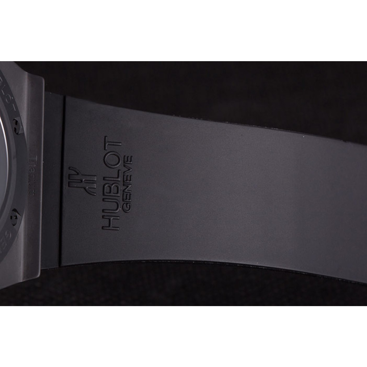 MiroTime Swiss Hublot King Power Black Dial with Rubber Band shb10 621403