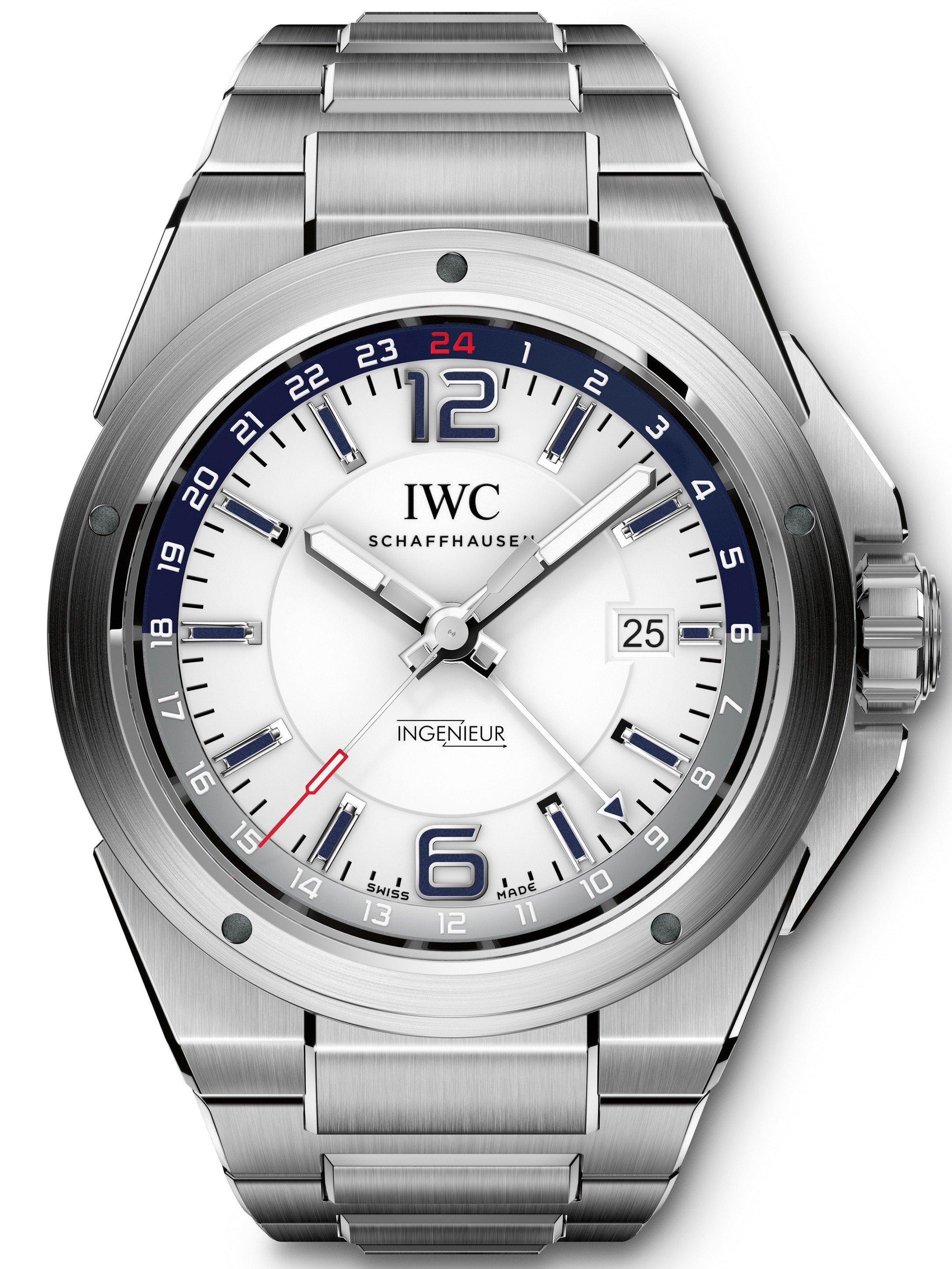 MiroTime AAA Replica IWC Ingenieur Dual Time 43mm Mens Watch IW324404