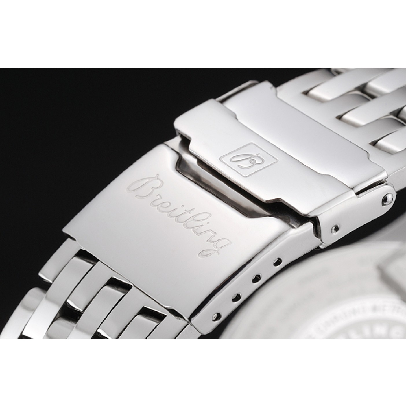 MiroTime Breitling Navitimer World Black Dial Stainless Steel Bracelet 622512