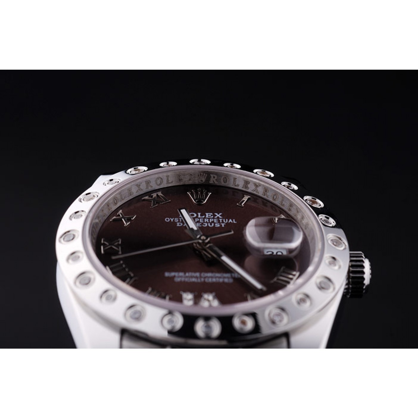MiroTime Rolex Datejust Diamond Bezel Brown Dial 7466