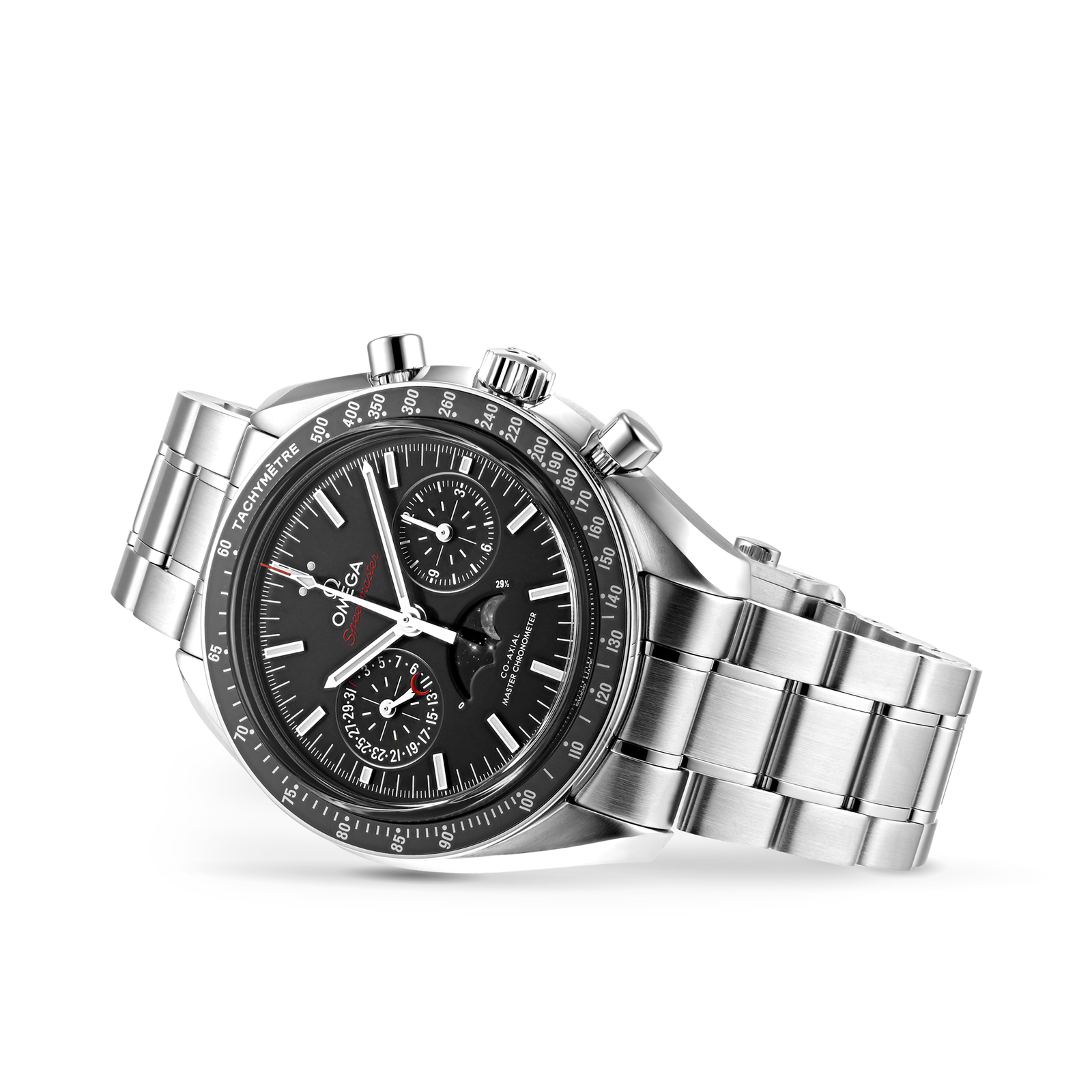 MiroTime Swiss Omega Speedmaster Moonwatch Co-Axial Moonphase 44.25mm Mens Watch O30430445201001